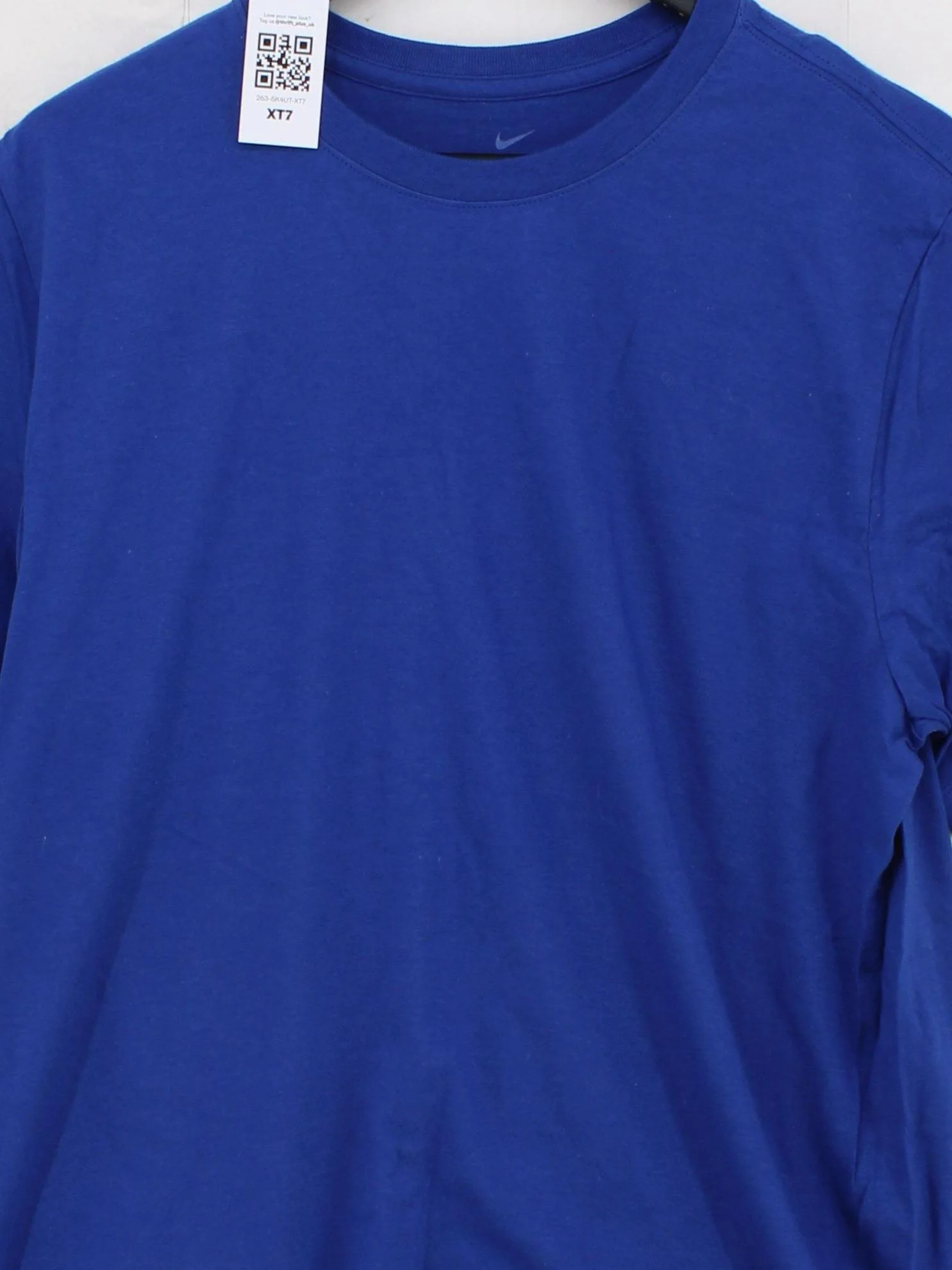 Nike Men's T-Shirt L Blue 100% Cotton Basic - Image 3