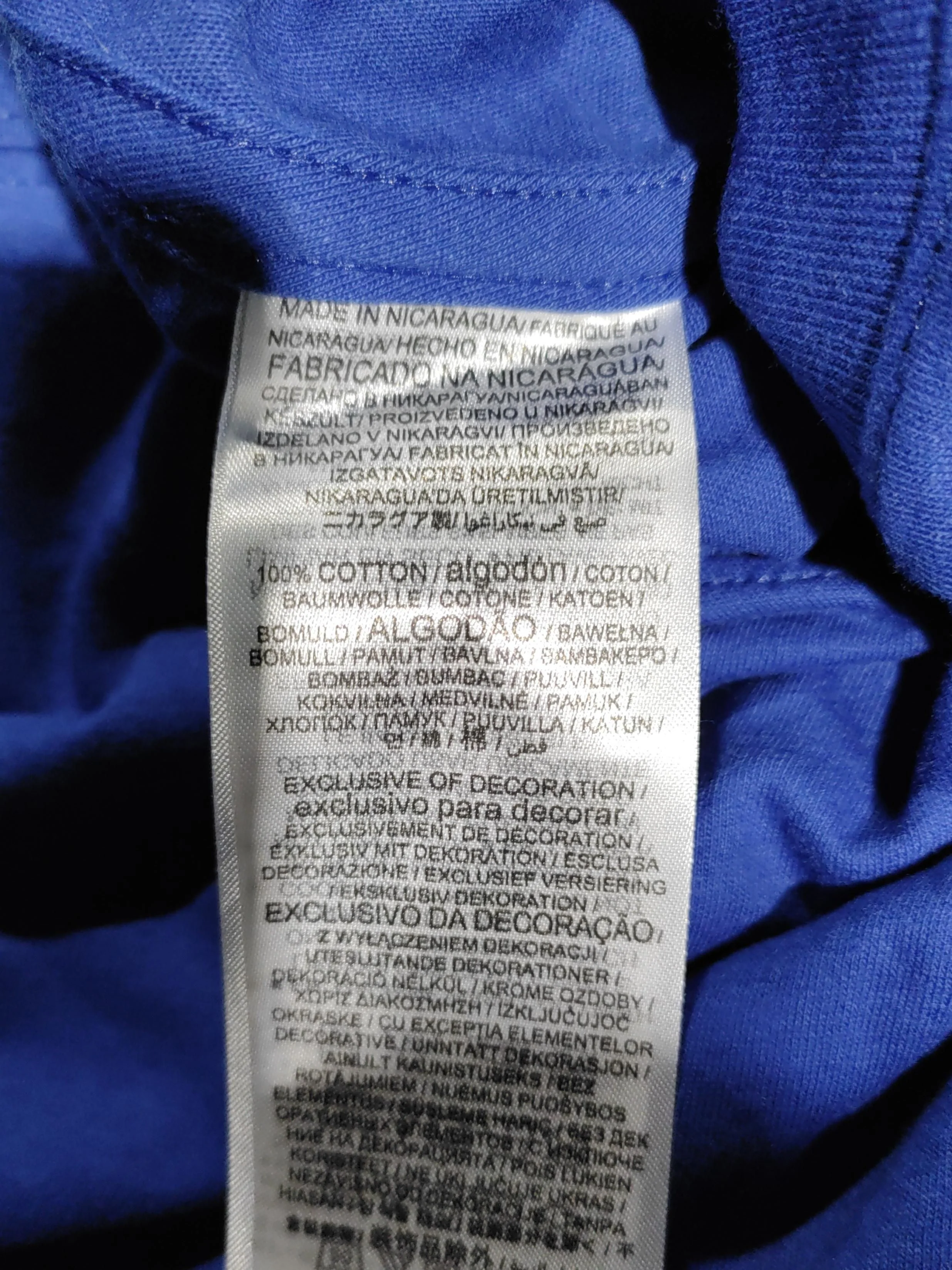 Nike Men's T-Shirt L Blue 100% Cotton Basic - Image 6