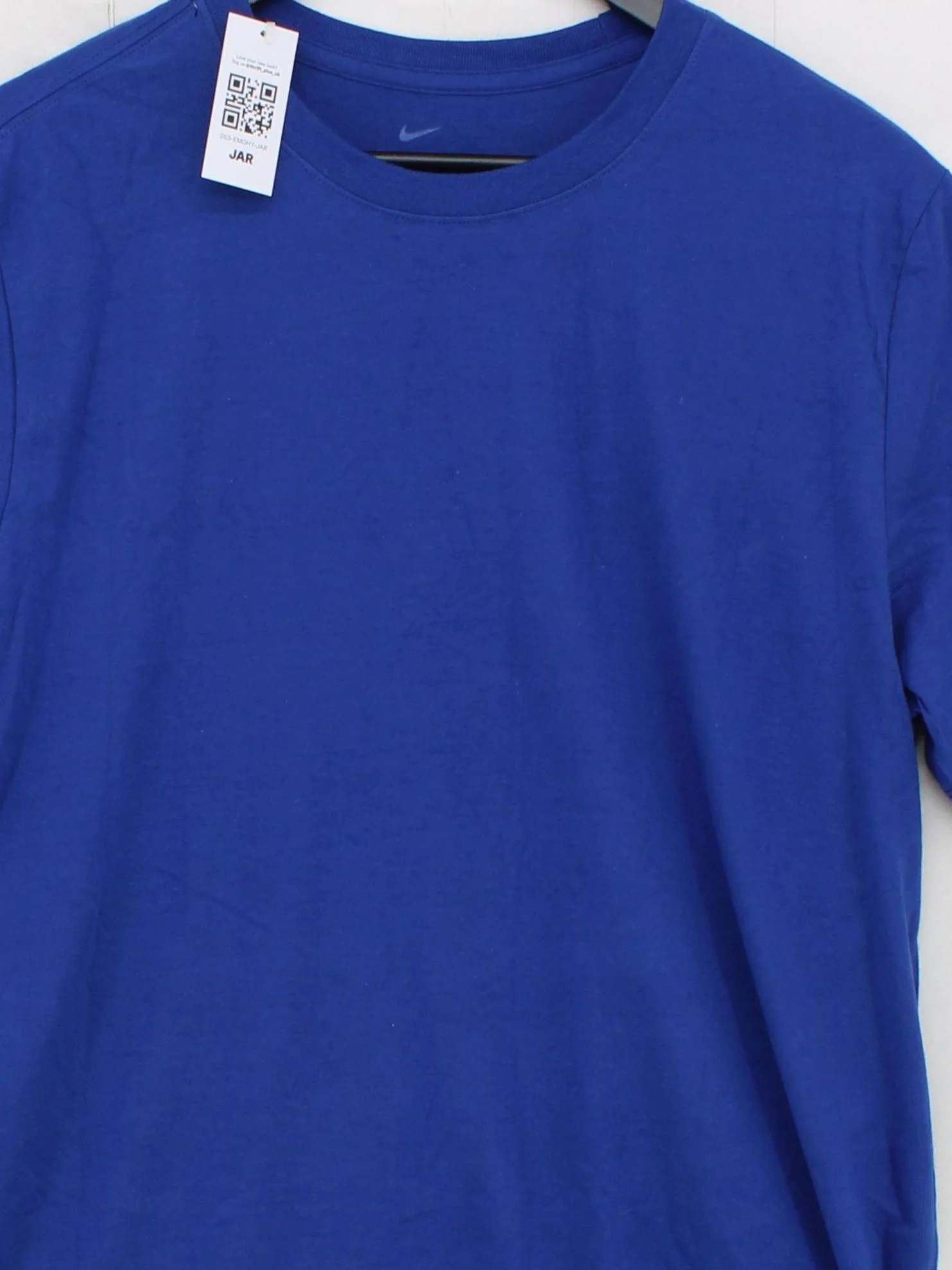 Nike Men's T-Shirt L Blue 100% Cotton Basic - Image 3