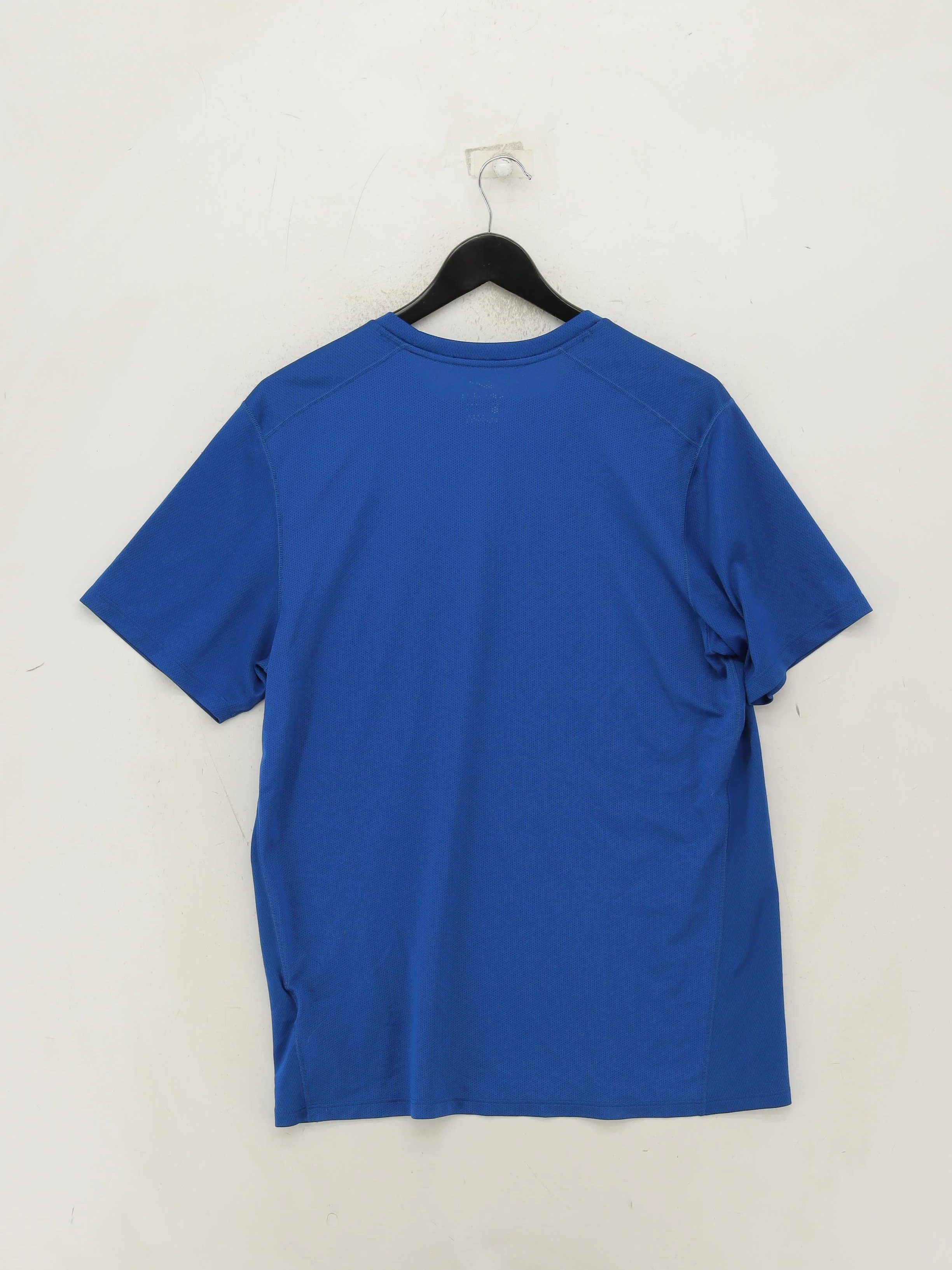Nike Men's T-Shirt L Blue 100% Polyester Round Neck Basic - Image 2