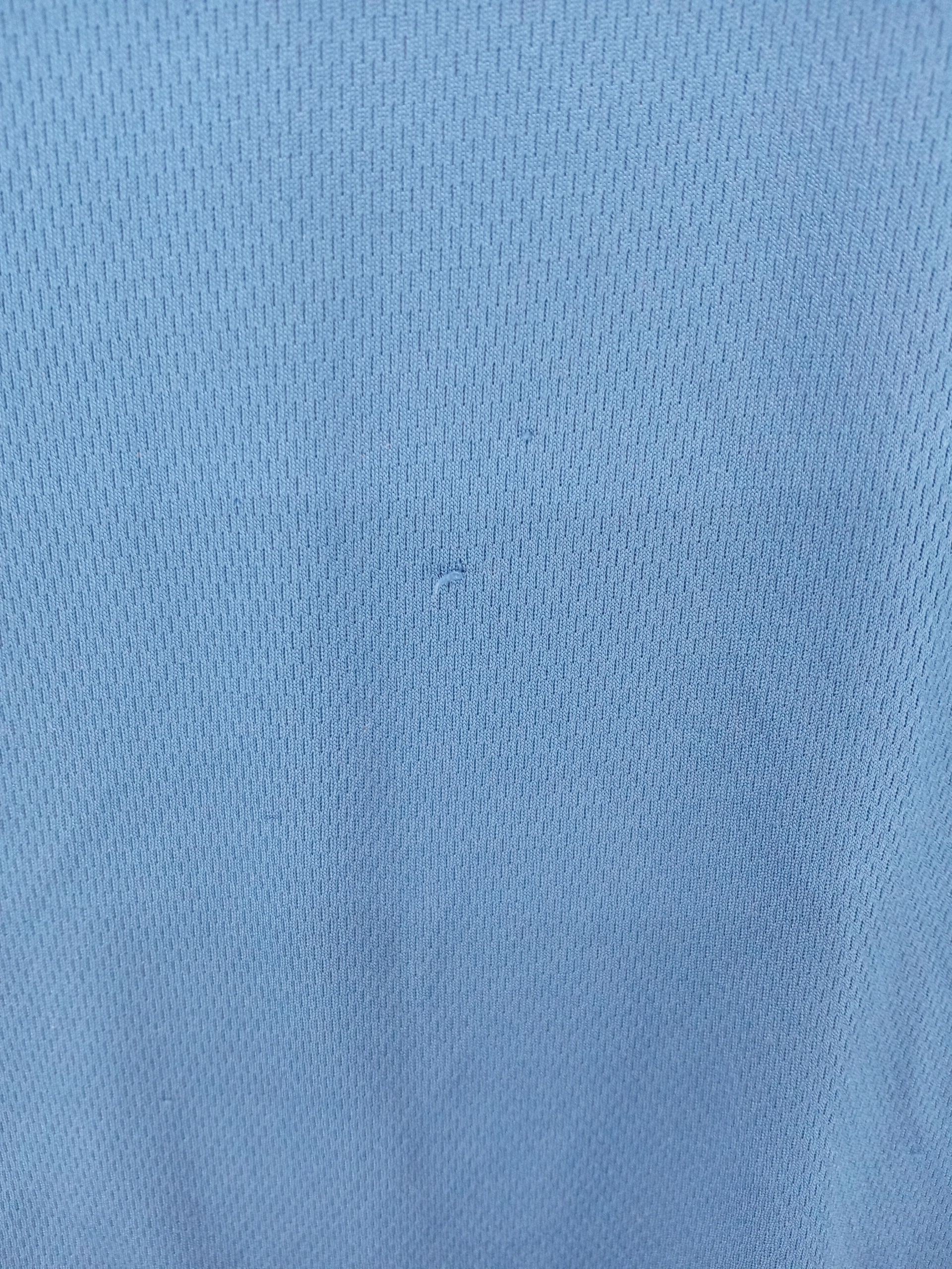 Nike Men's T-Shirt L Blue 100% Polyester Round Neck Basic - Image 5