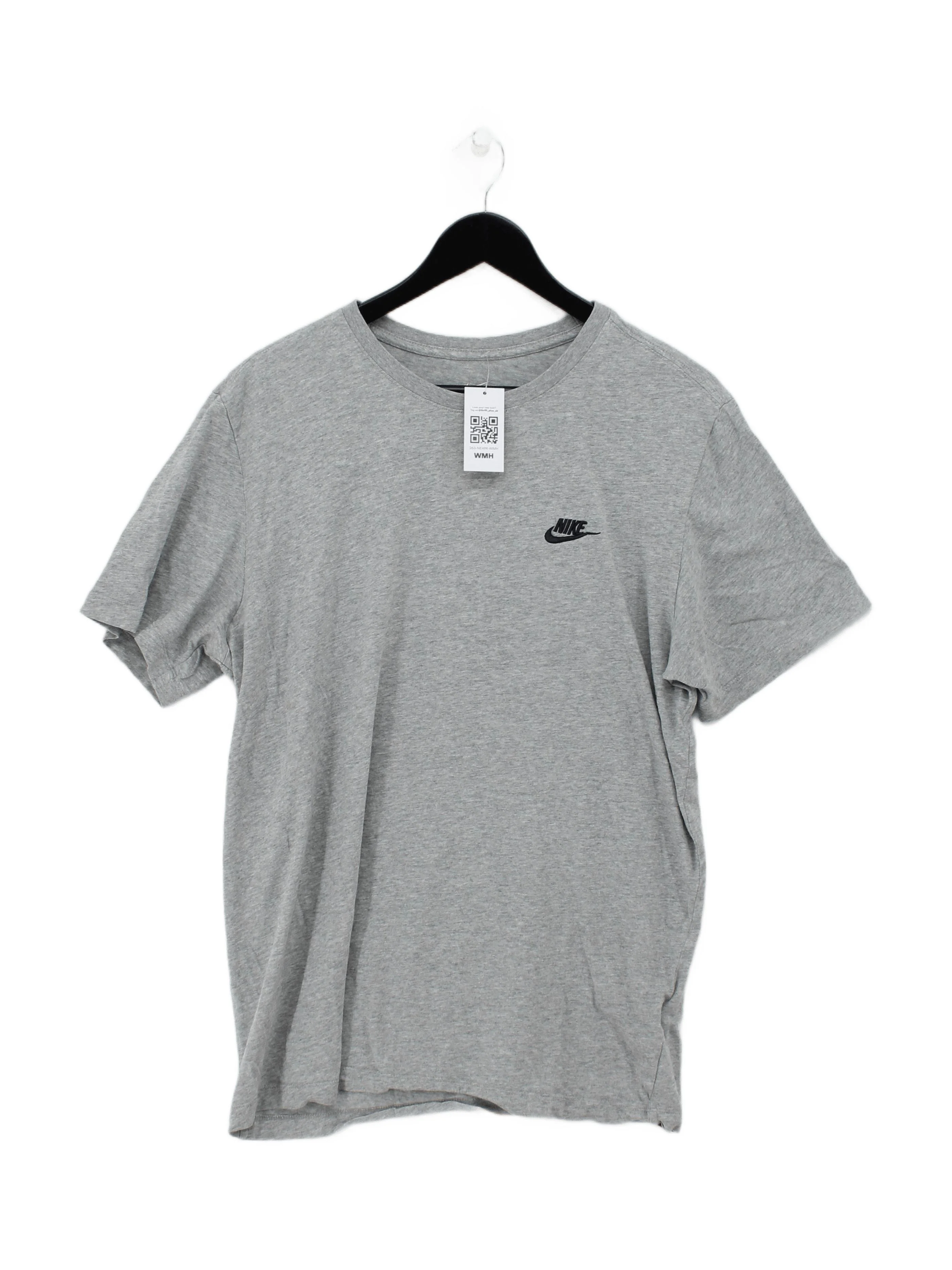Nike Men's T-Shirt L Grey 100% Cotton Basic