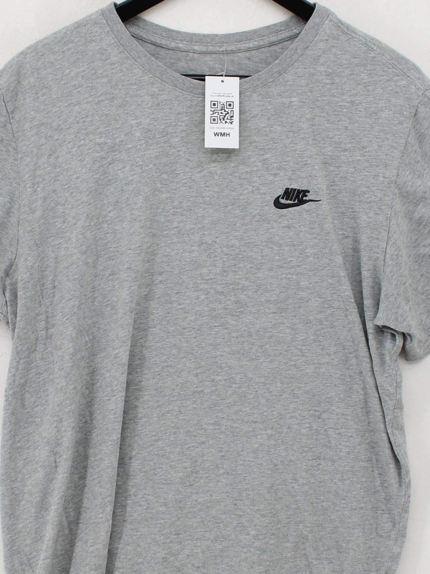 Nike Men's T-Shirt L Grey 100% Cotton Basic - Image 3