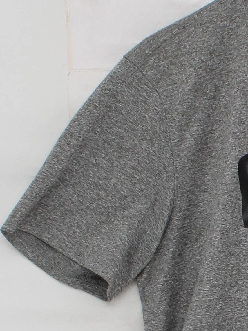 Nike Men's T-Shirt L Grey Graphic 100% Polyester Basic - Image 4