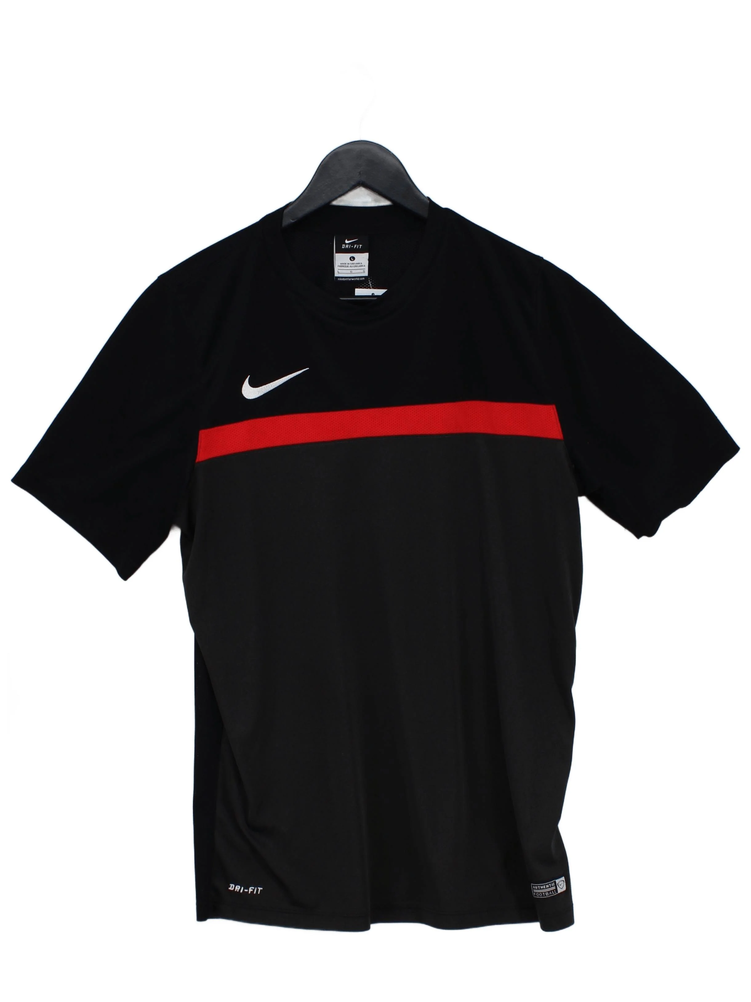 Nike Men's T-Shirt L Multi Graphic 100% Polyester Round Neck Basic