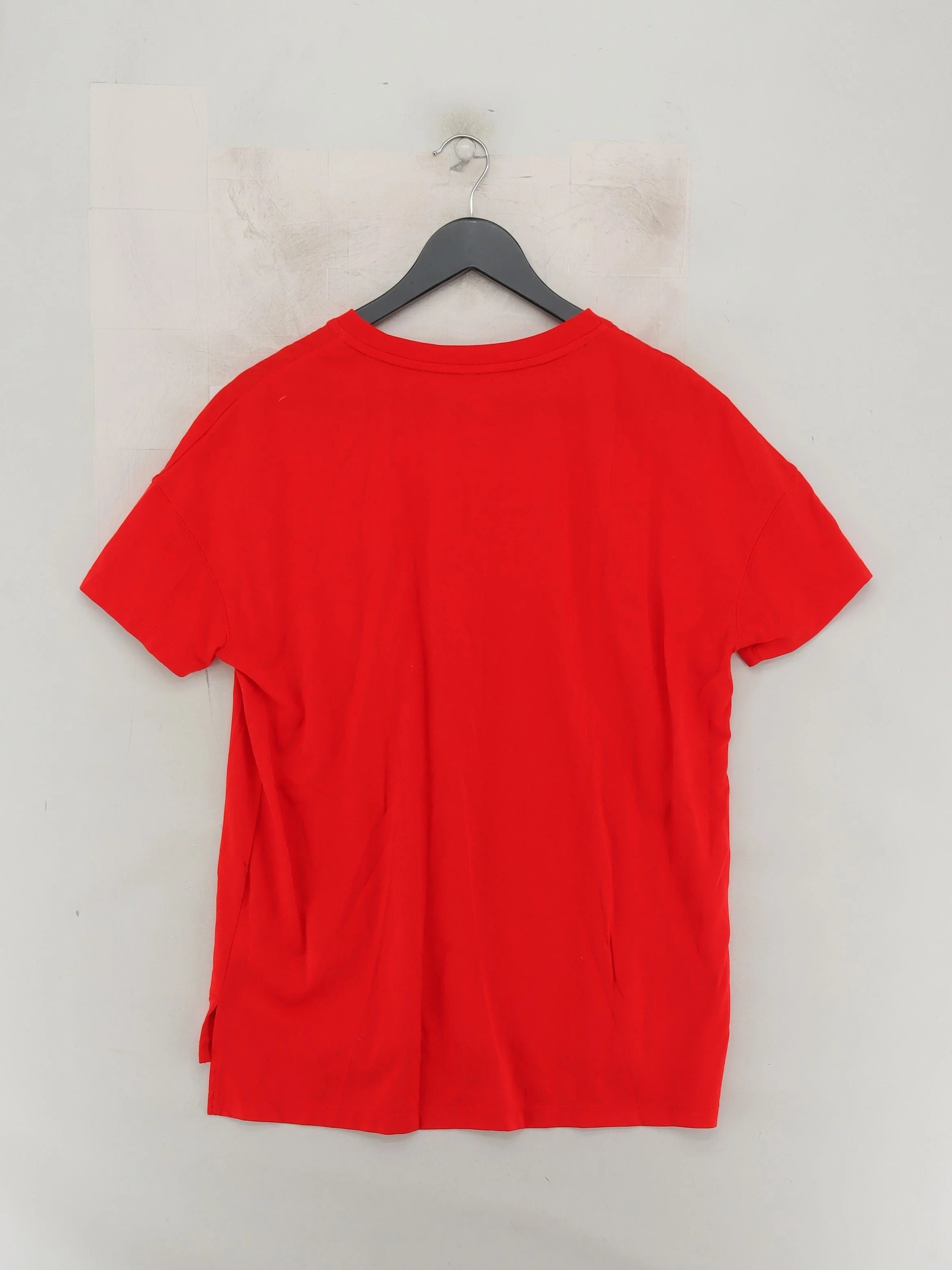 Nike Men's T-Shirt L Red Cotton with Viscose, Nylon Basic - Image 2
