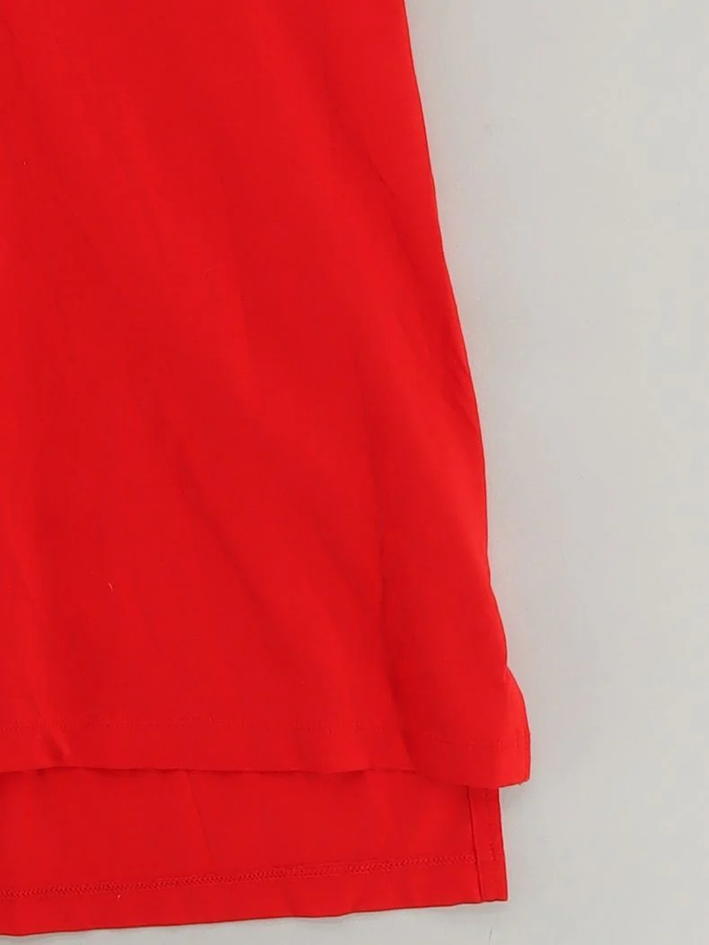 Nike Men's T-Shirt L Red Cotton with Viscose, Nylon Basic - Image 4