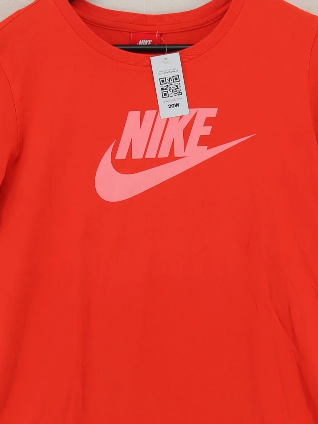 Nike Men's T-Shirt L Red Graphic 100% Cotton Basic - Image 3