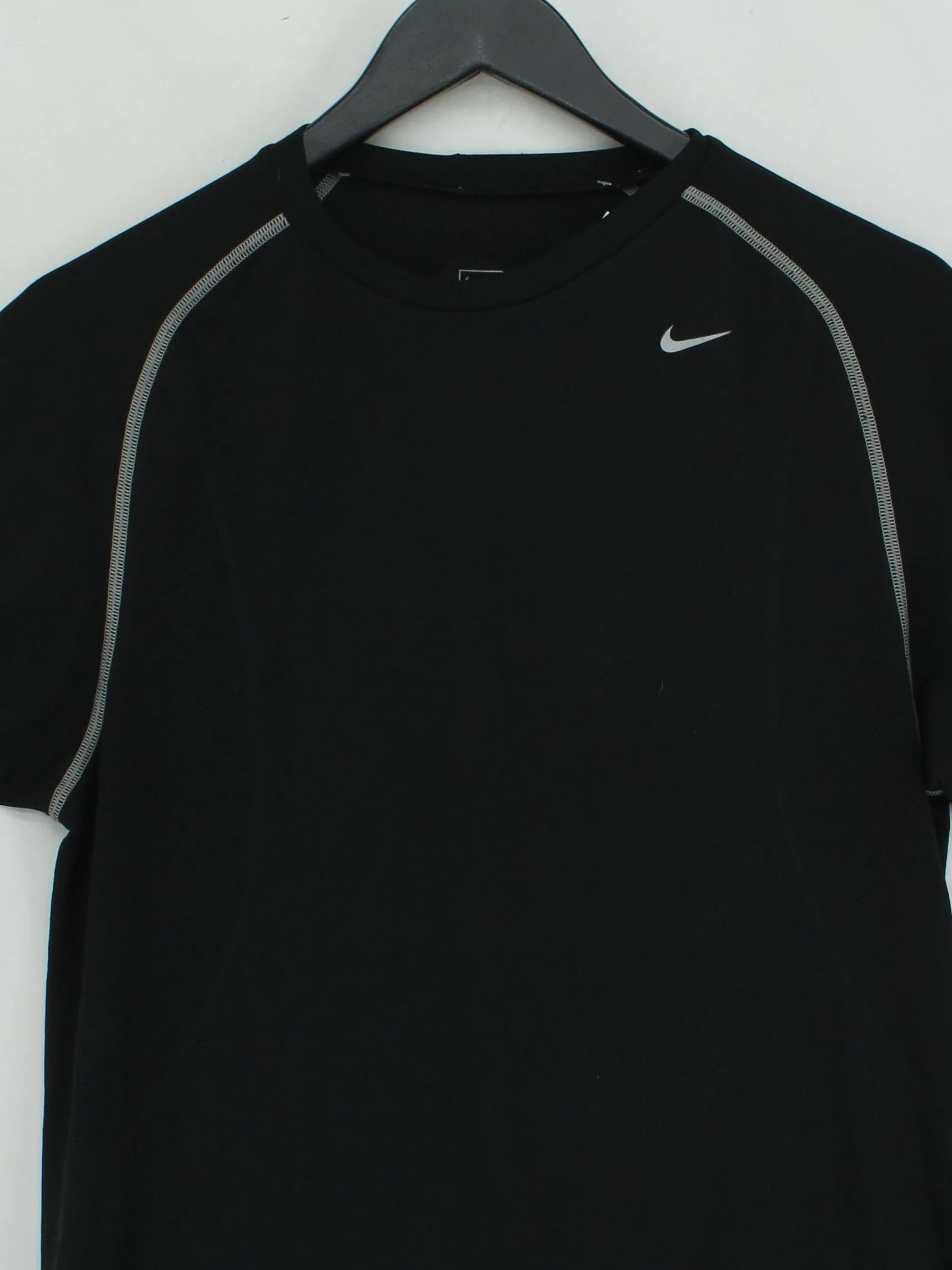 Nike Men's T-Shirt M Black 100% Other Round Neck Basic - Image 3