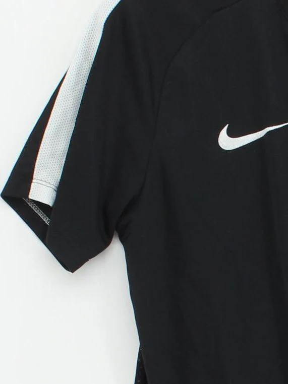 Nike Men's T-Shirt M Black 100% Polyester Crew Neck Basic - Image 4