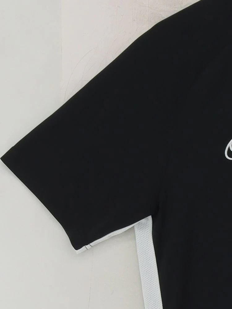 Nike Men's T-Shirt M Black 100% Polyester Round Neck Basic - Image 4