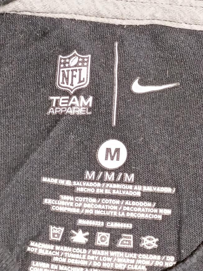 Nike Men's T-Shirt M Black Graphic 100% Cotton Basic - Image 6