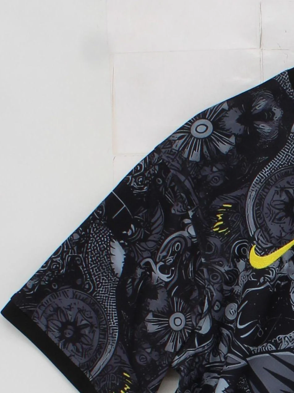 Nike Men's T-Shirt M Black Graphic 100% Polyester Basic - Image 4