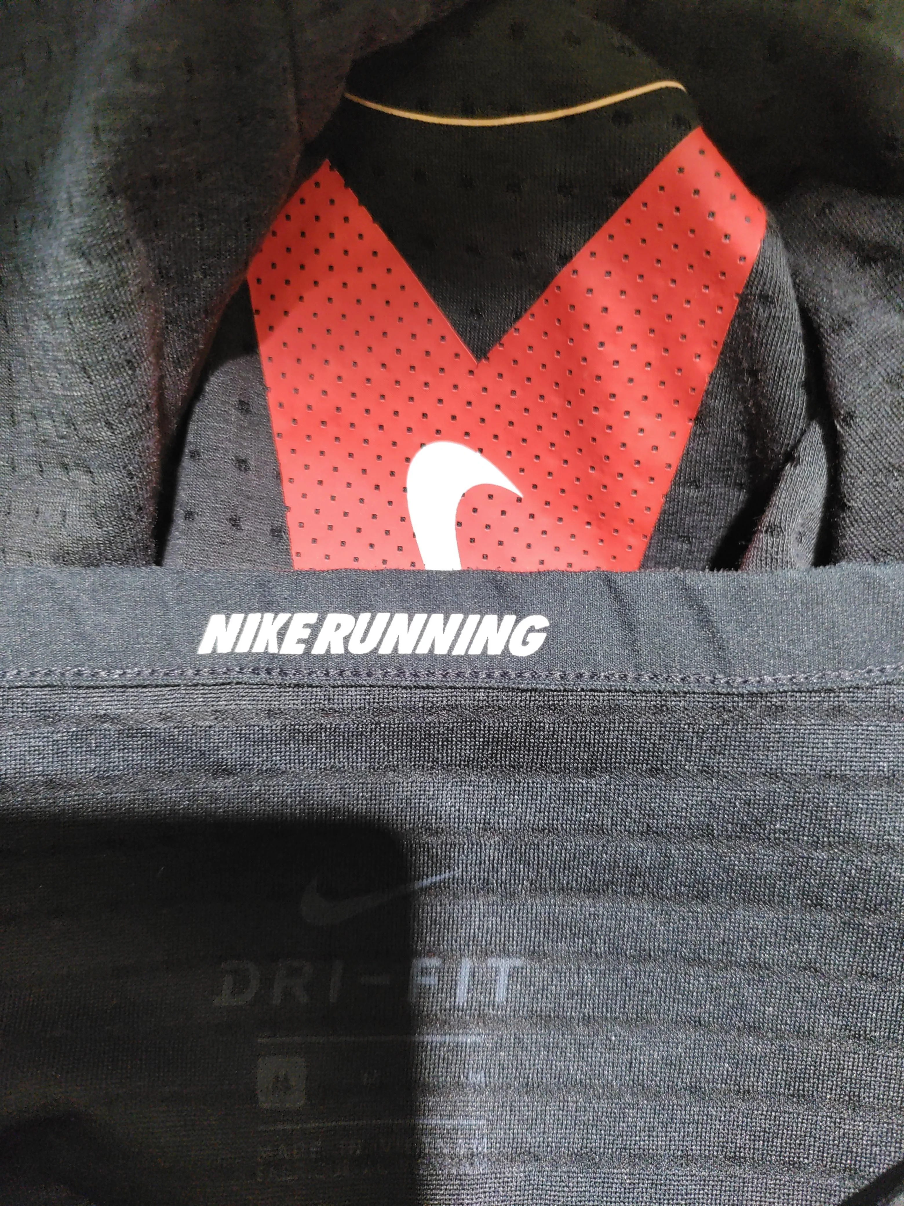 Nike Men's T-Shirt M Black Graphic Polyester with Cotton Crew Neck Basic - Image 5