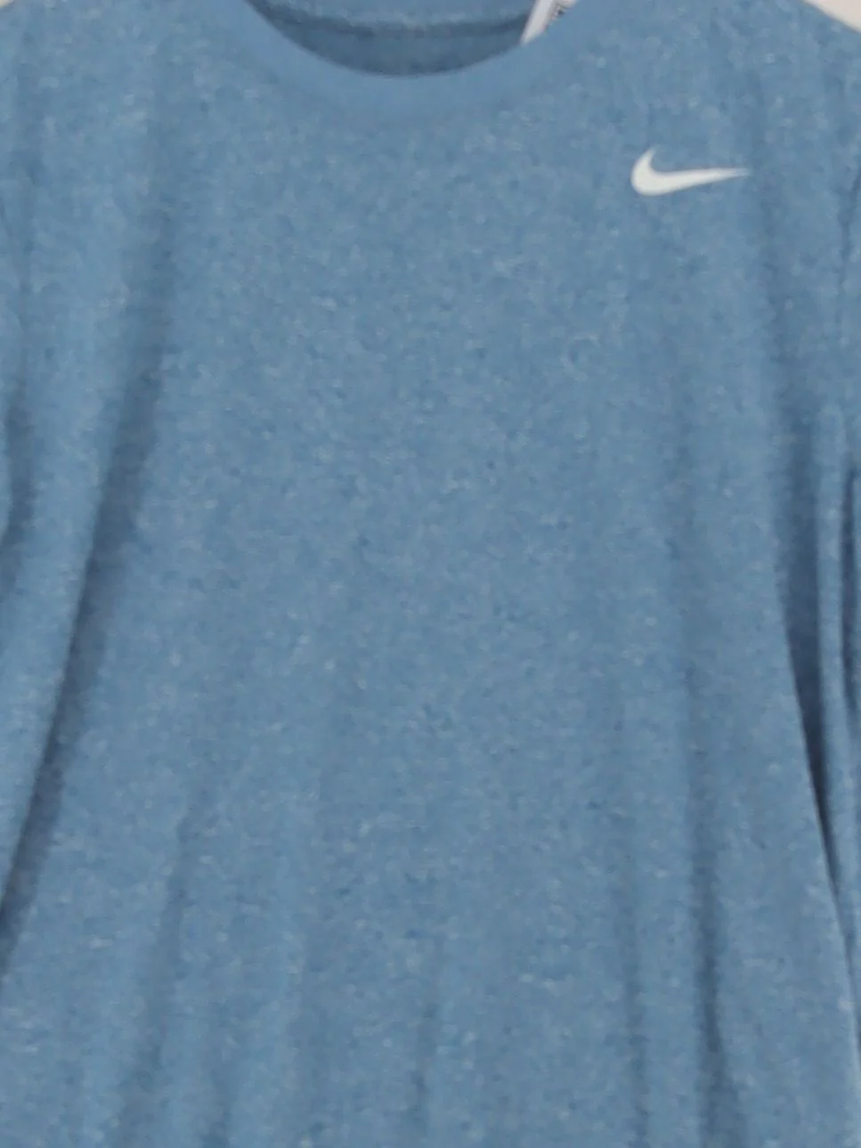 Nike Men's T-Shirt M Blue 100% Polyester Basic - Image 3