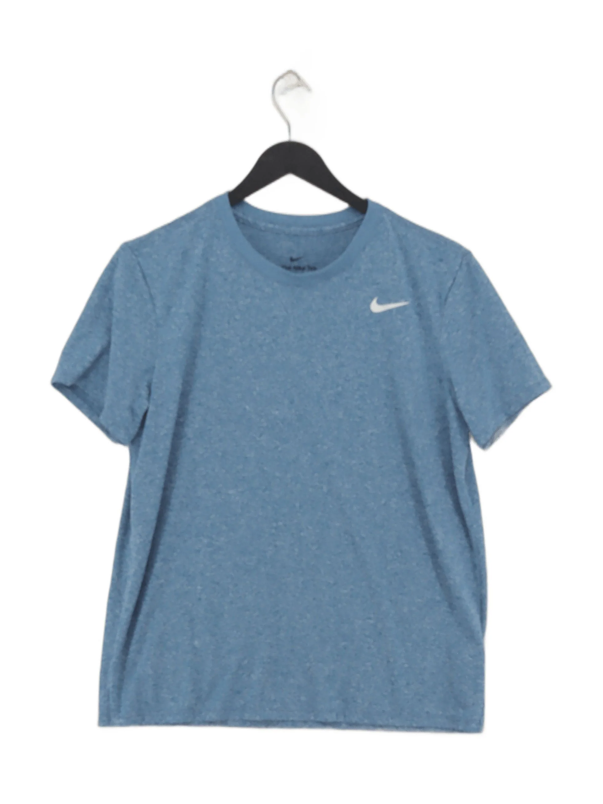Nike Men's T-Shirt M Blue 100% Polyester Basic