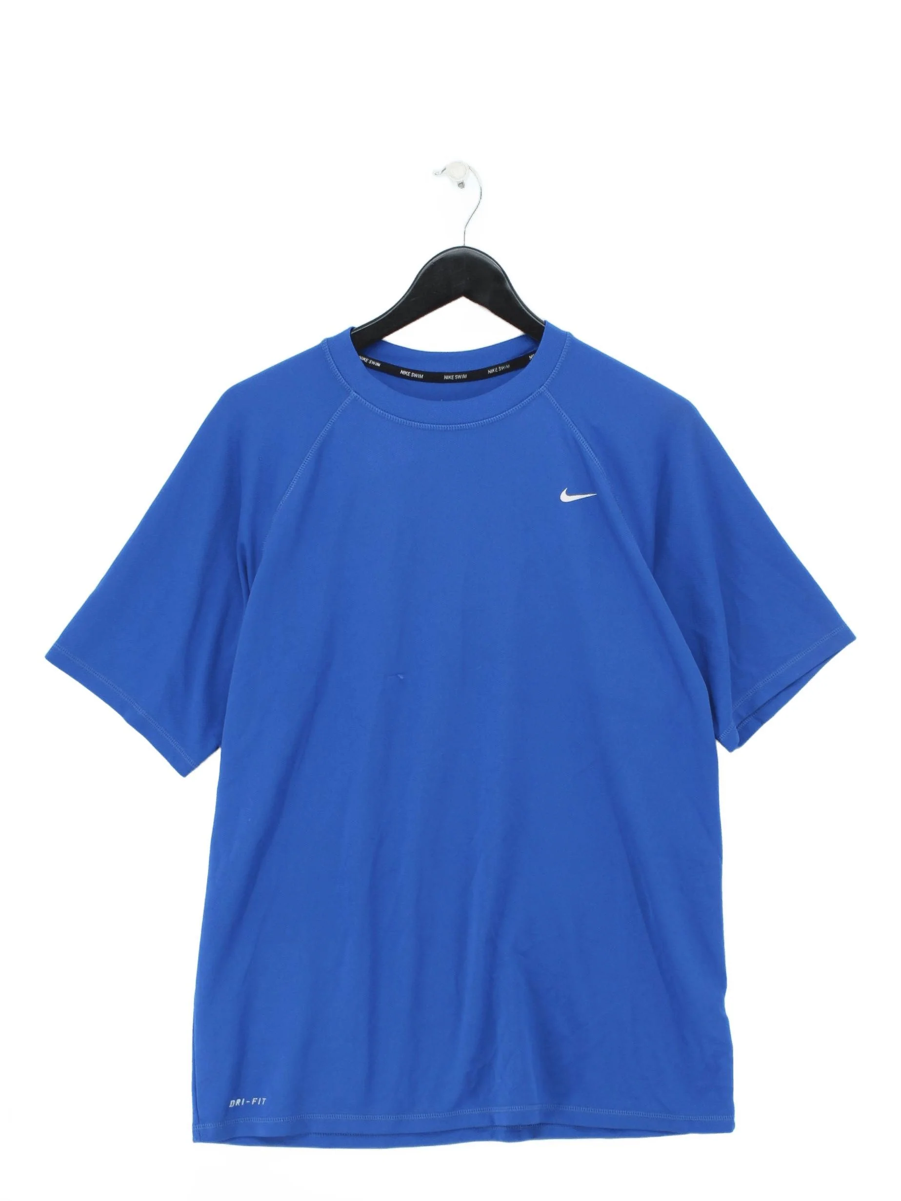Nike Men's T-Shirt M Blue 100% Polyester Round Neck Basic