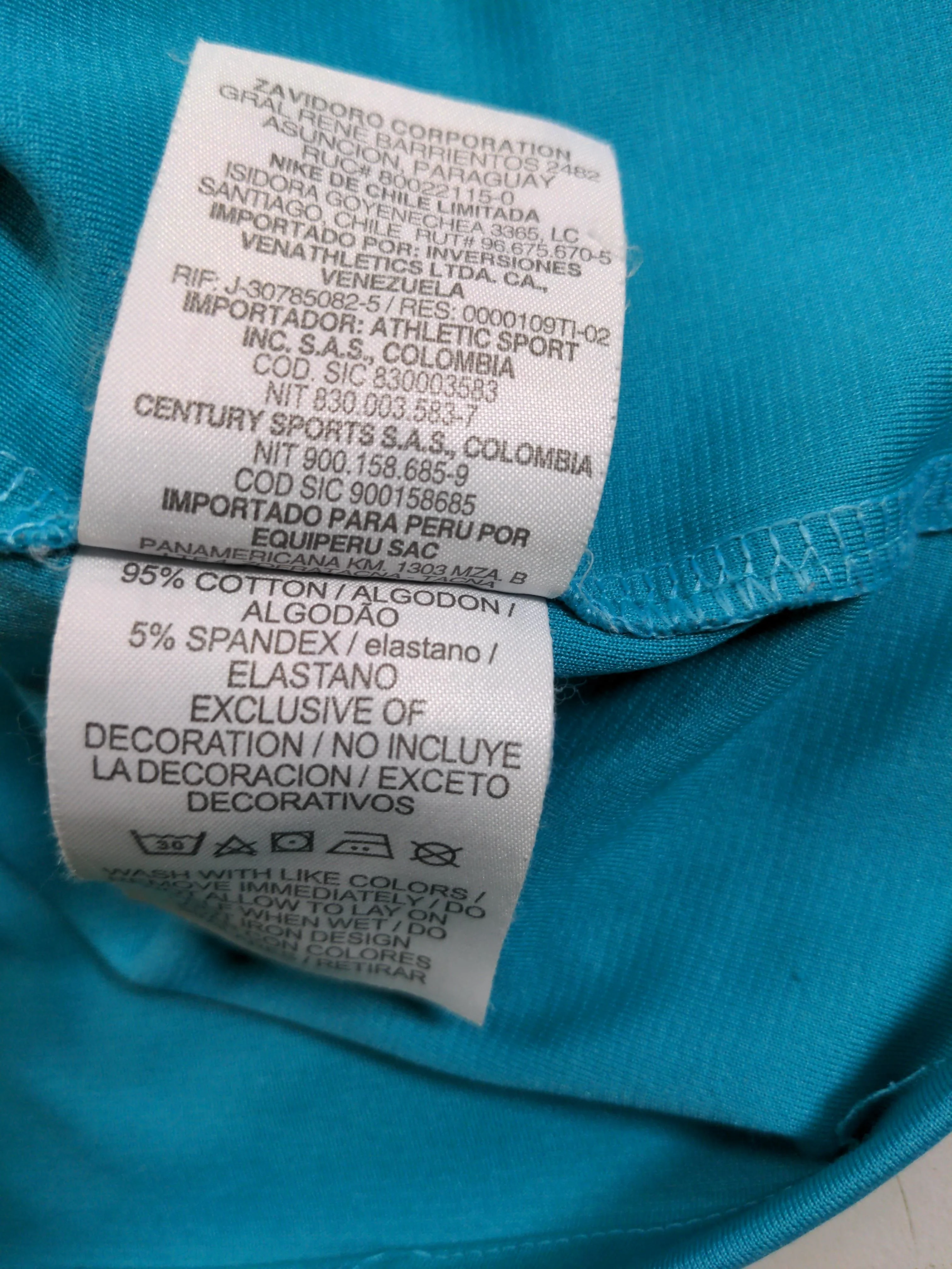 Nike Men's T-Shirt M Blue Graphic Cotton with Spandex Basic - Image 9