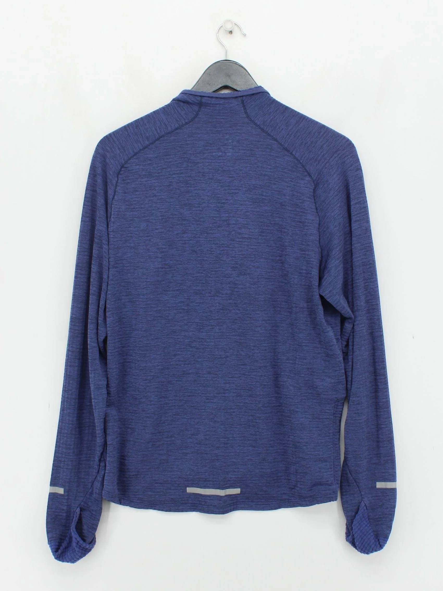 Nike Men's T-Shirt M Blue Polyester with Elastane Mock Neck Basic - Image 2