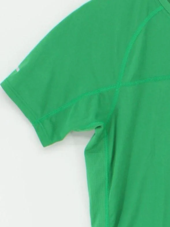 Nike Men's T-Shirt M Green 100% Polyester Round Neck Basic - Image 4