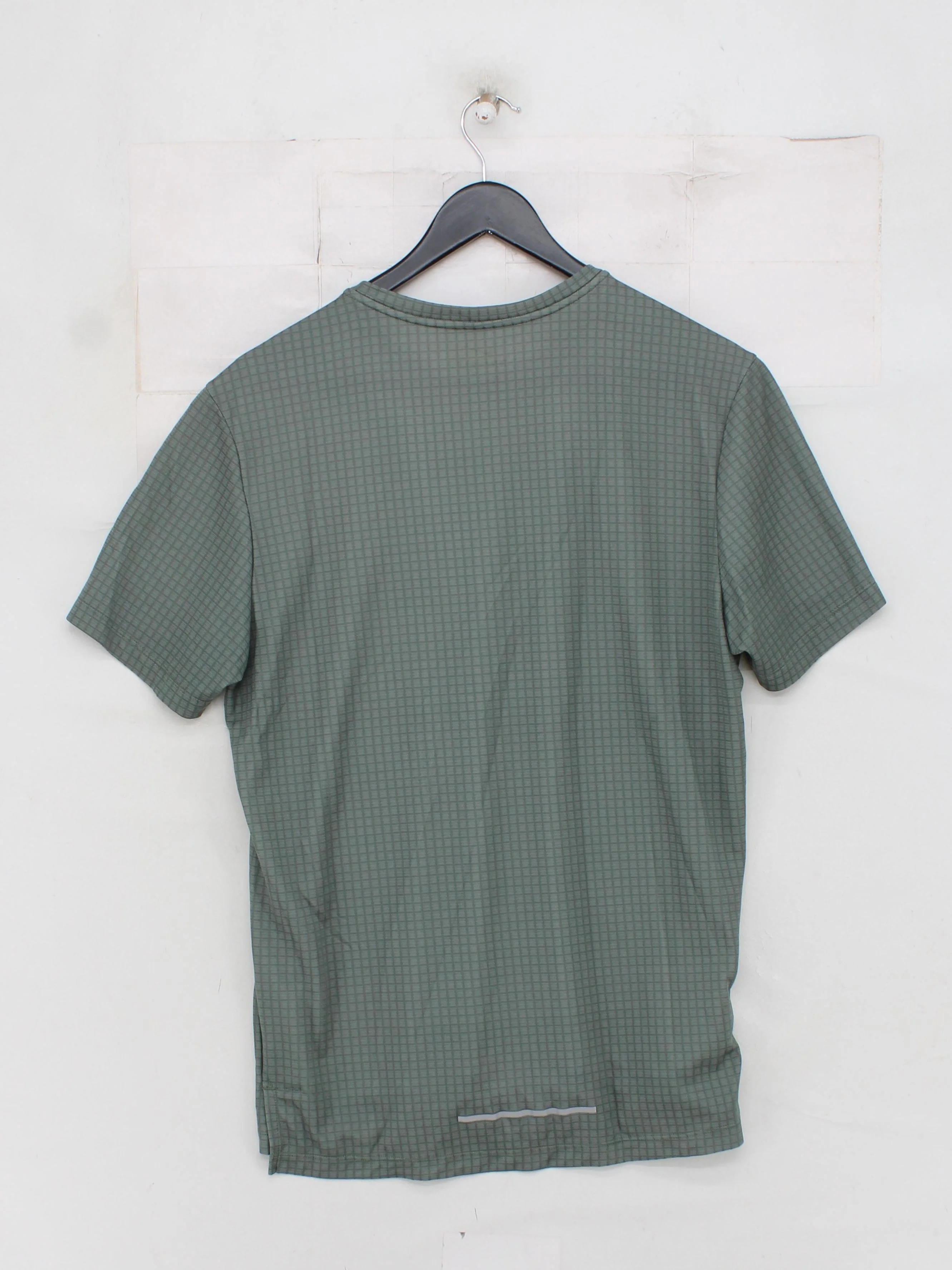 Nike Men's T-Shirt M Green Geometric 100% Other Crew Neck Basic - Image 2