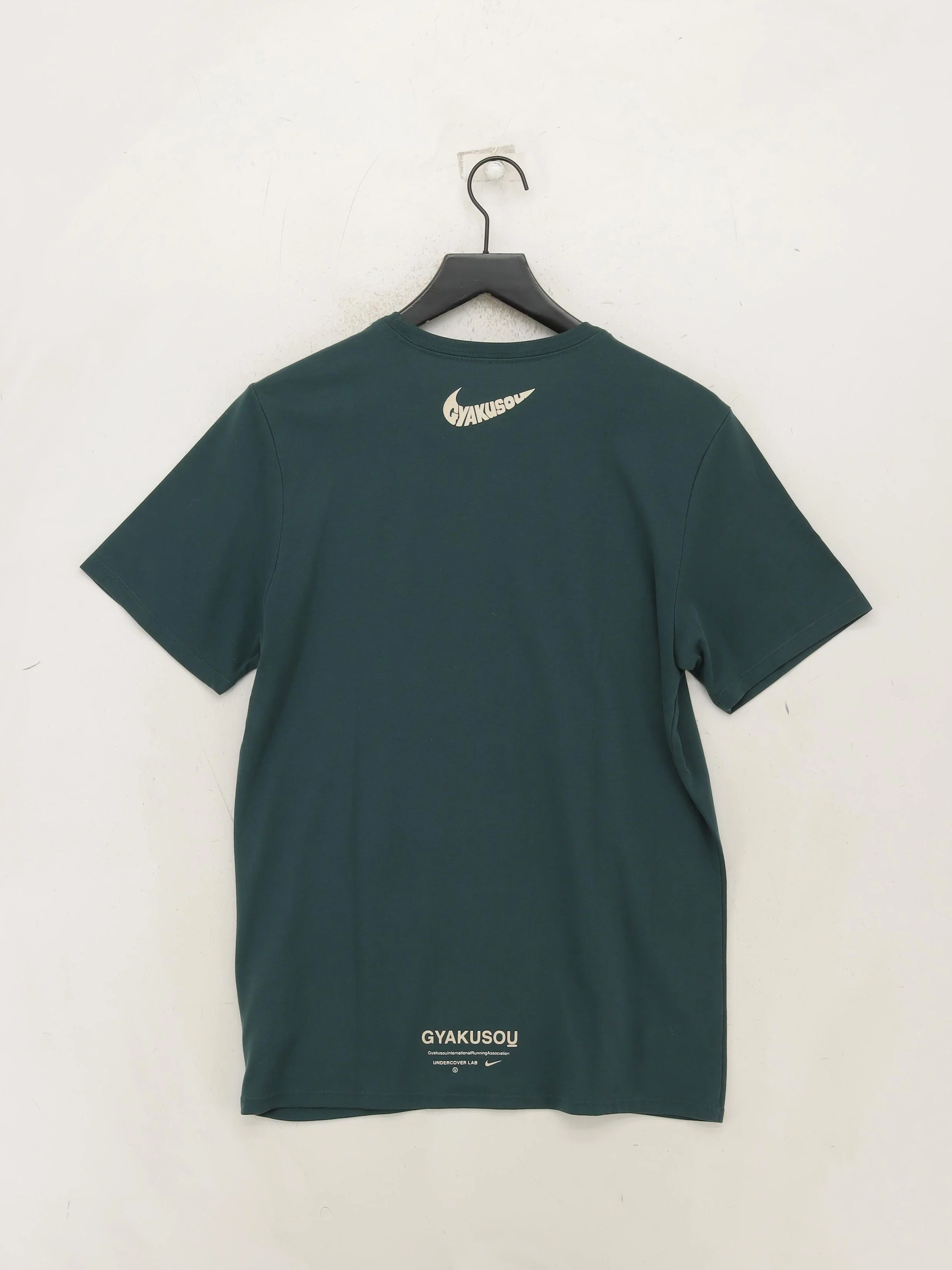 Nike Men's T-Shirt M Green Graphic Polyester with Cotton Basic - Image 2
