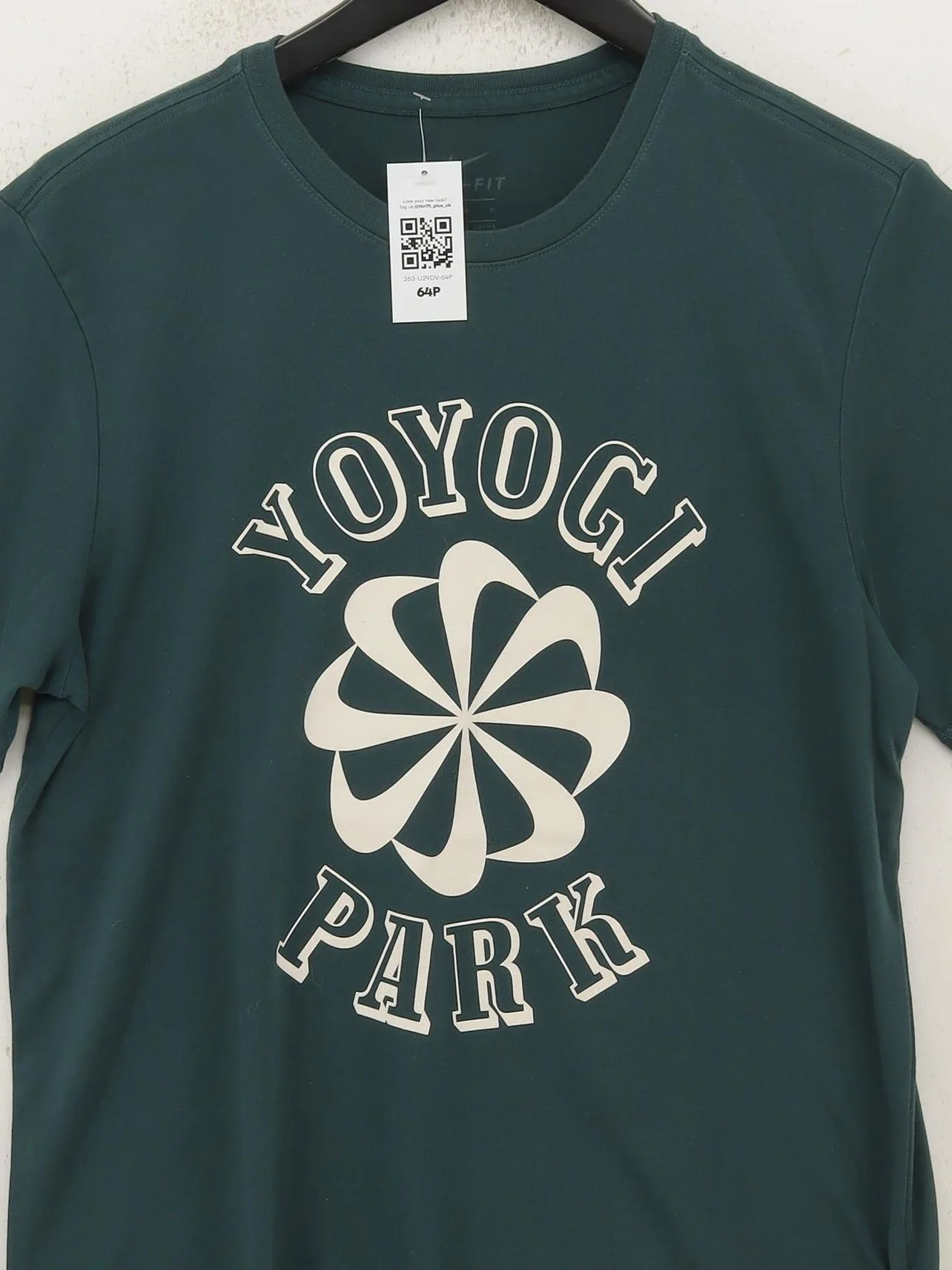 Nike Men's T-Shirt M Green Graphic Polyester with Cotton Basic - Image 3