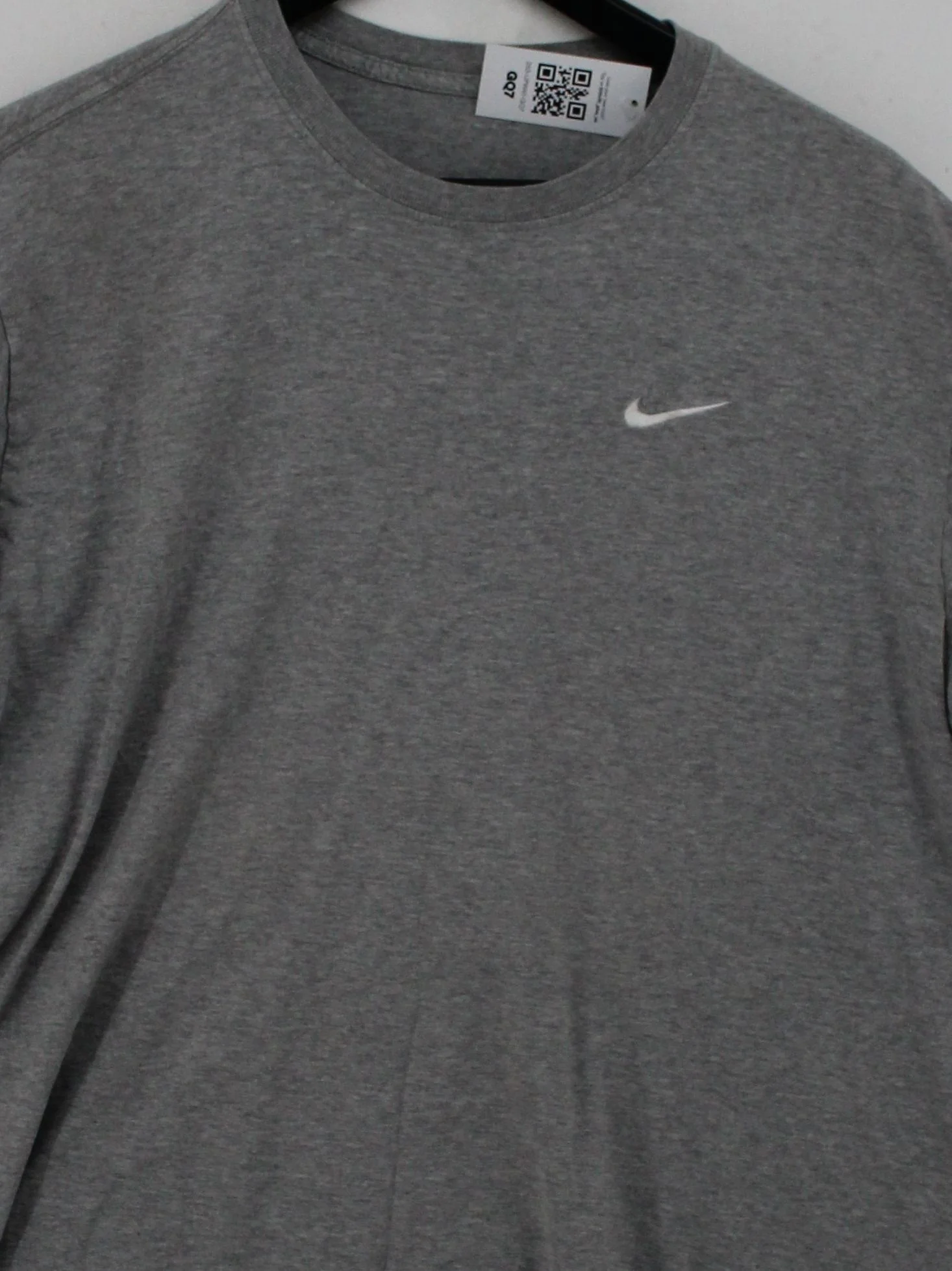 Nike Men's T-Shirt M Grey 100% Cotton Basic - Image 3