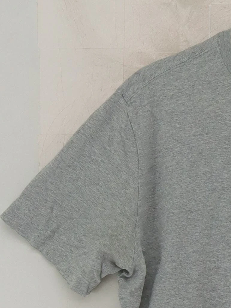 Nike Men's T-Shirt M Grey 100% Cotton Basic - Image 4