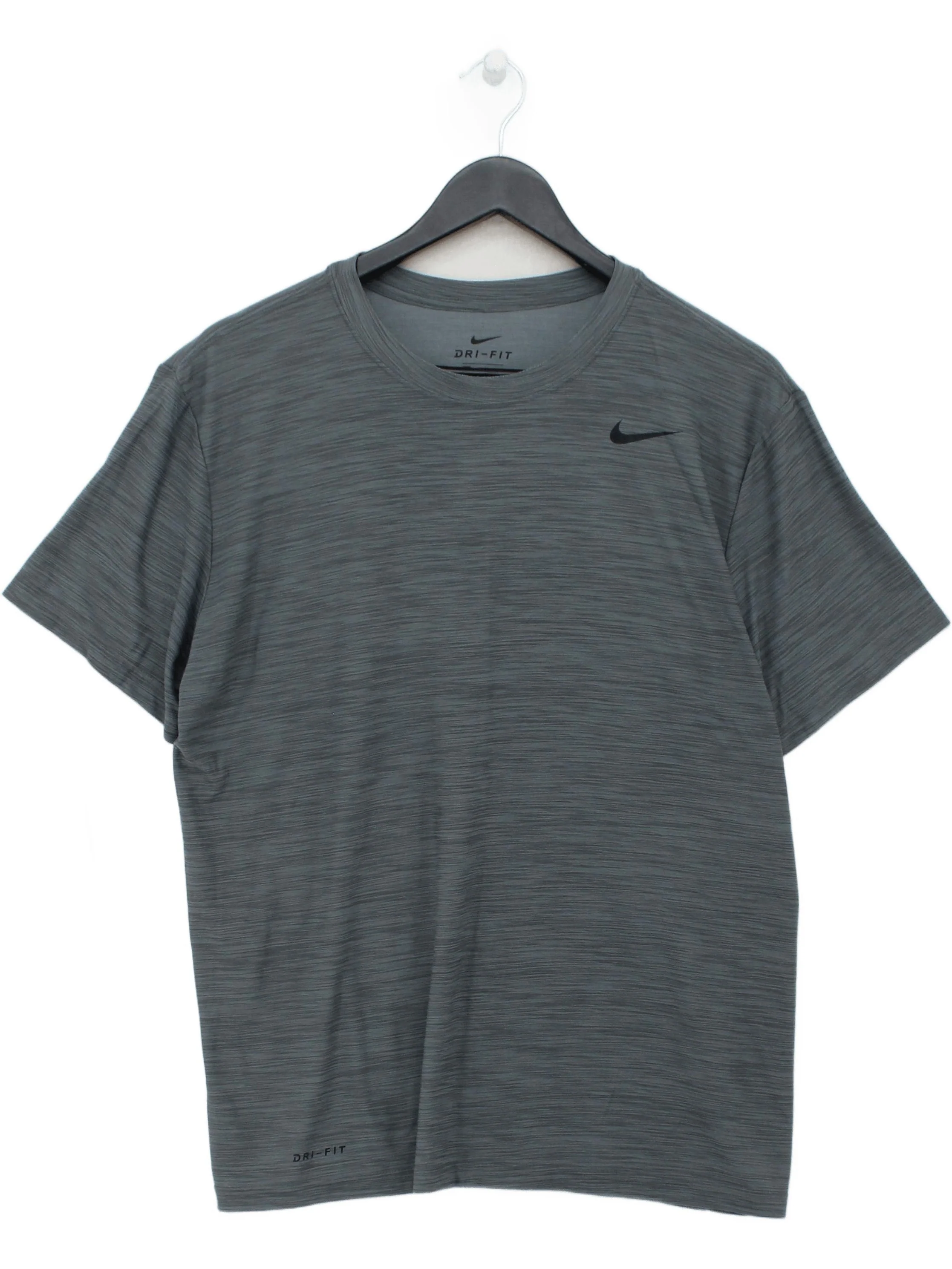 Nike Men's T-Shirt M Grey 100% Other Round Neck Basic