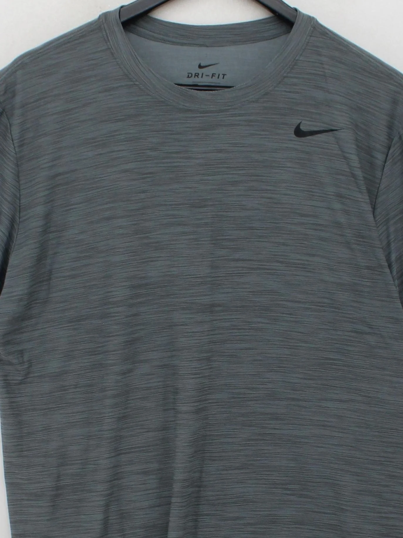 Nike Men's T-Shirt M Grey 100% Other Round Neck Basic - Image 3