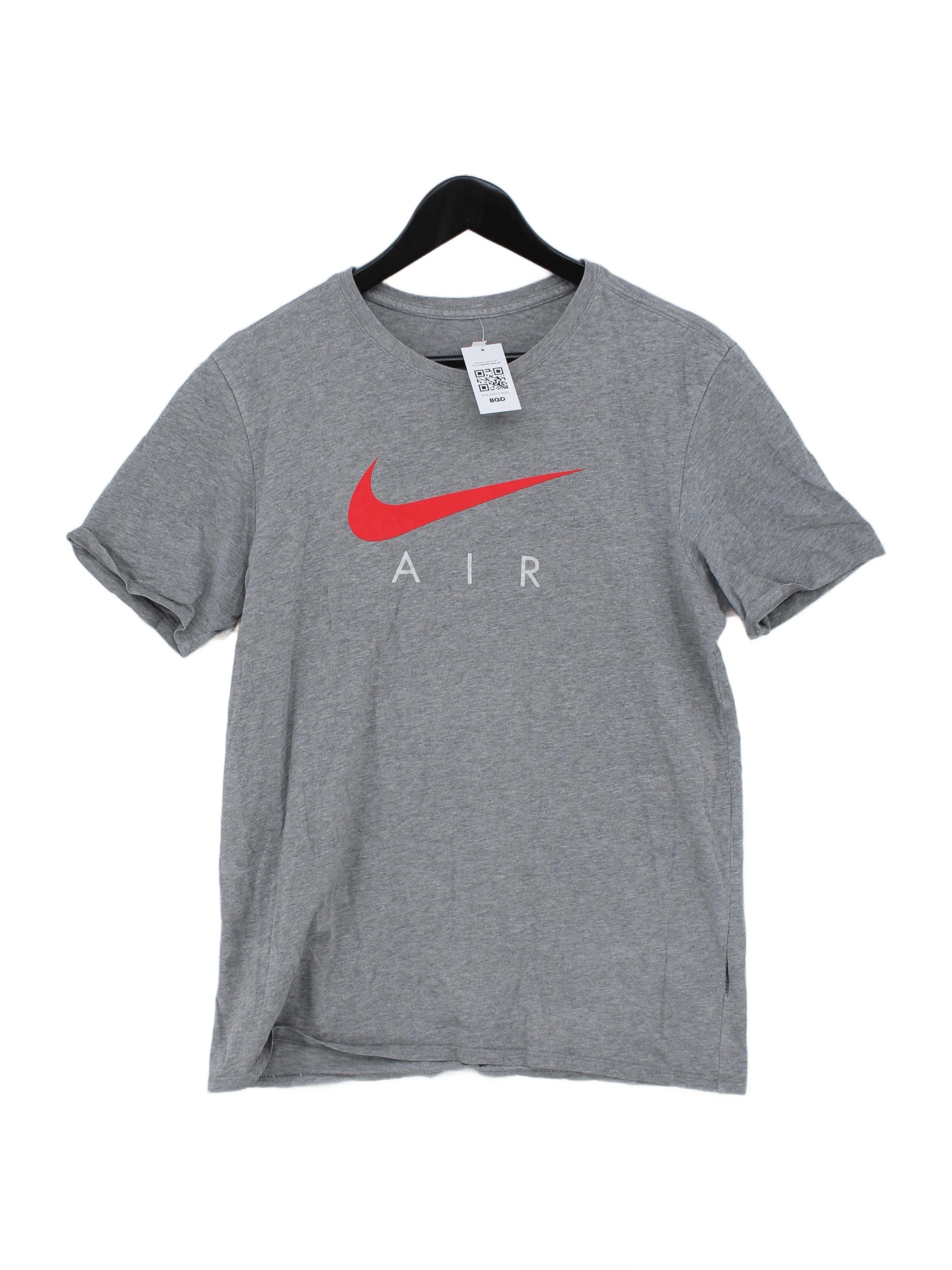 Nike Men's T-Shirt M Grey Graphic 100% Other Basic
