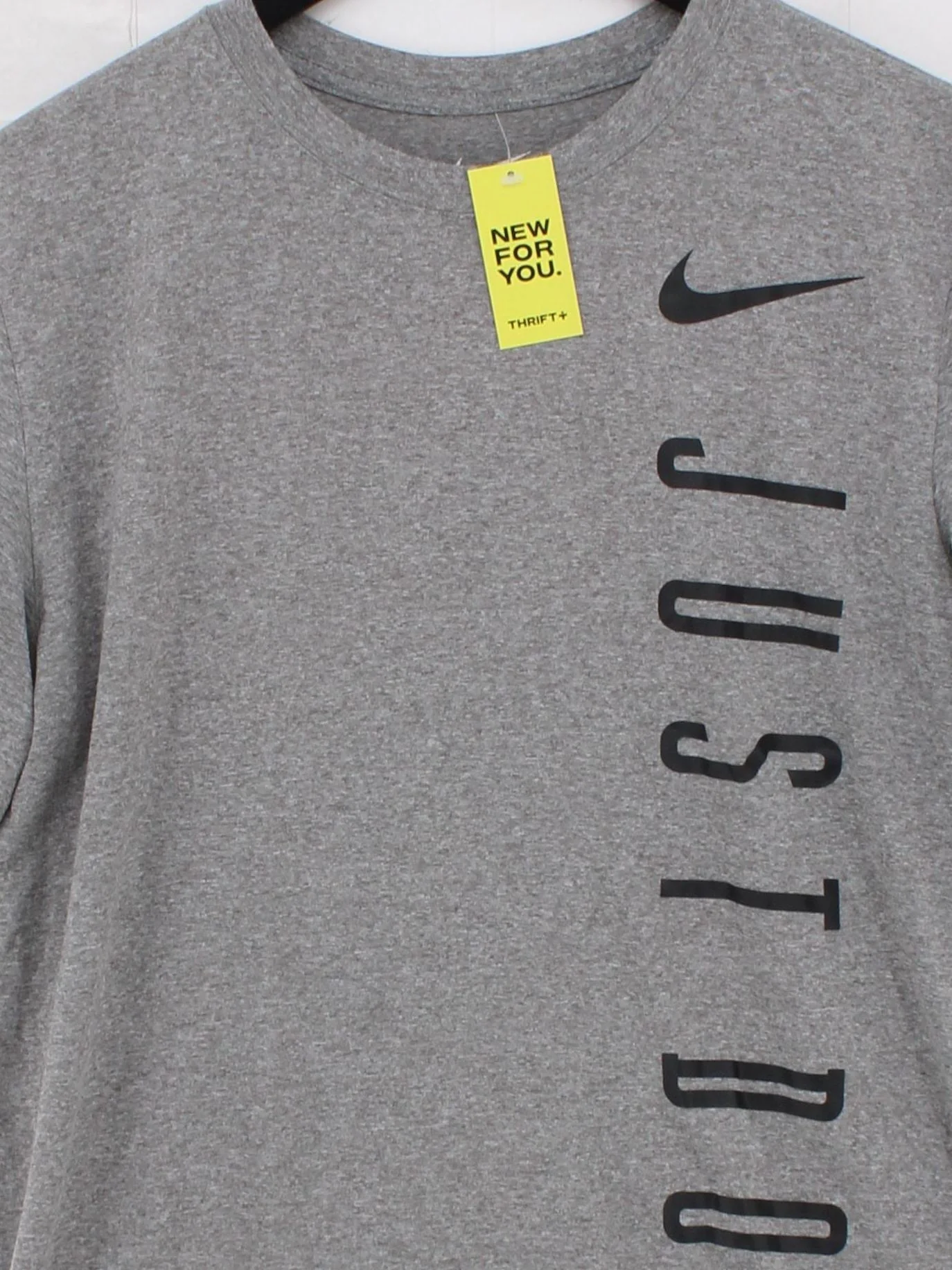 Nike Men's T-Shirt M Grey Graphic 100% Other Round Neck Basic - Image 3