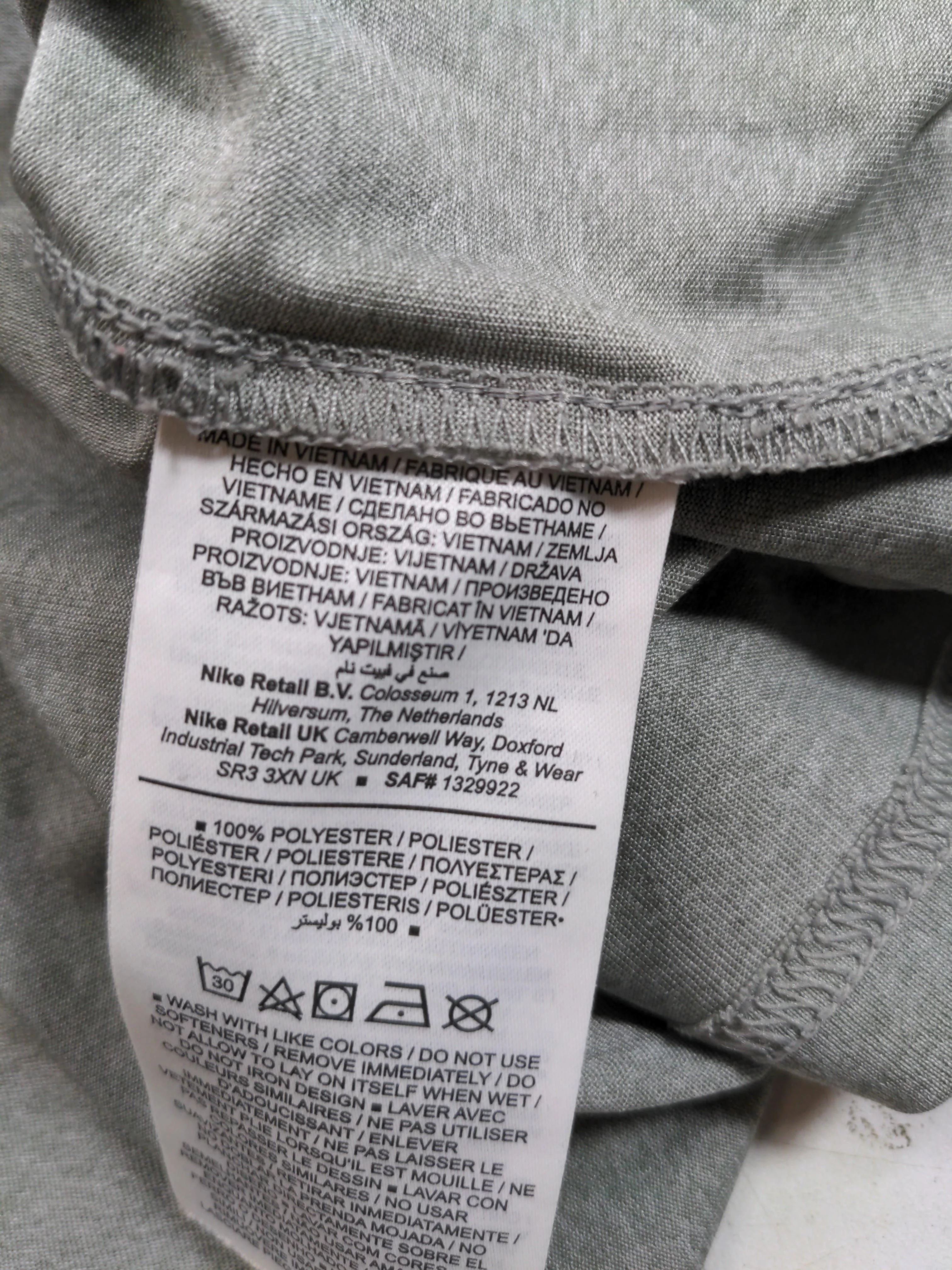 Nike Men's T-Shirt M Grey Graphic 100% Polyester Basic - Image 6