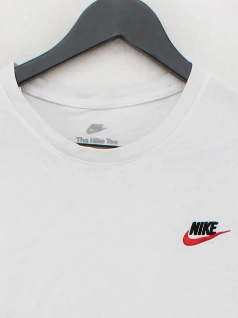 Nike Men's T-Shirt M White 100% Cotton Basic - Image 3