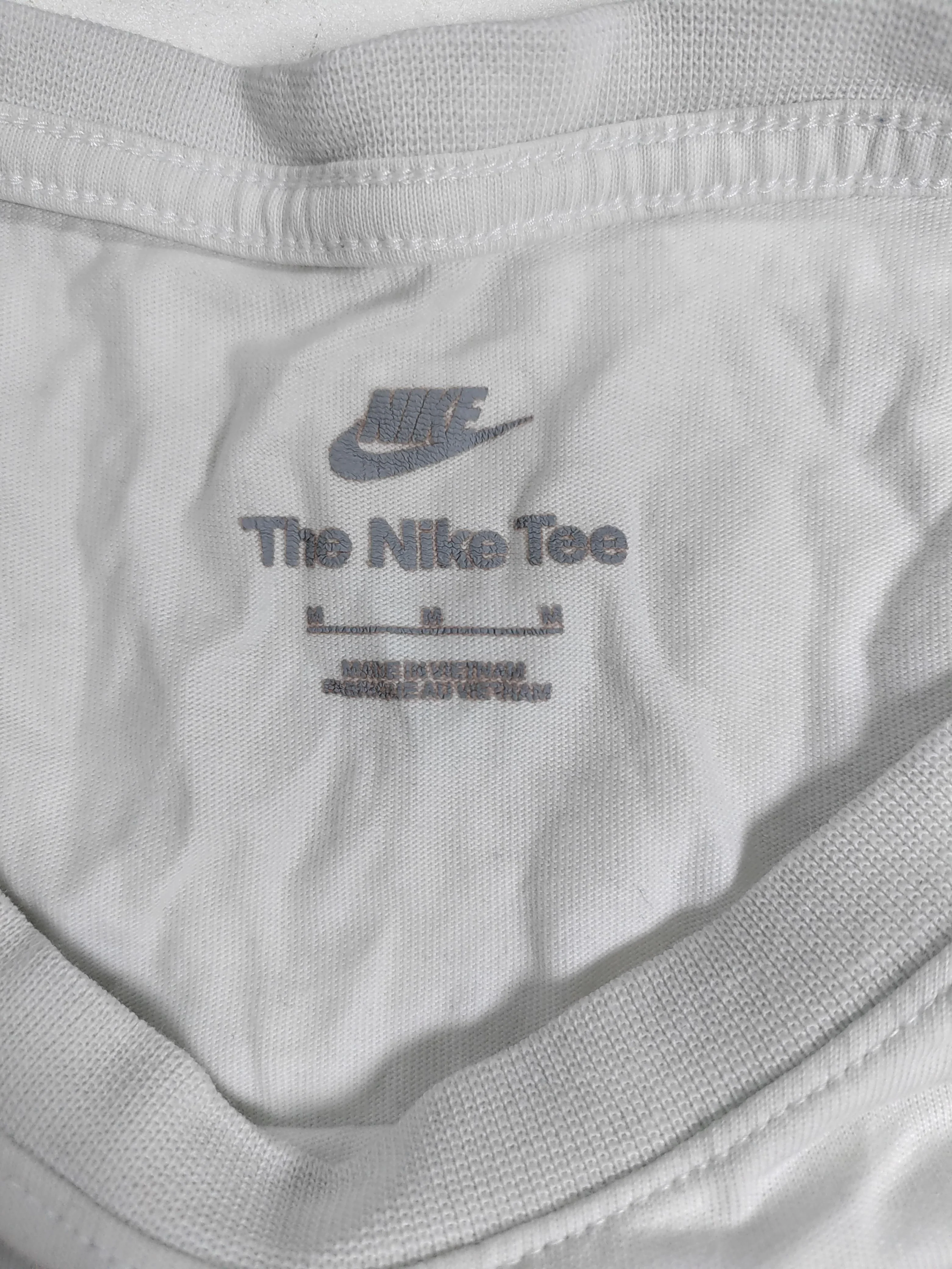 Nike Men's T-Shirt M White 100% Cotton Basic - Image 5