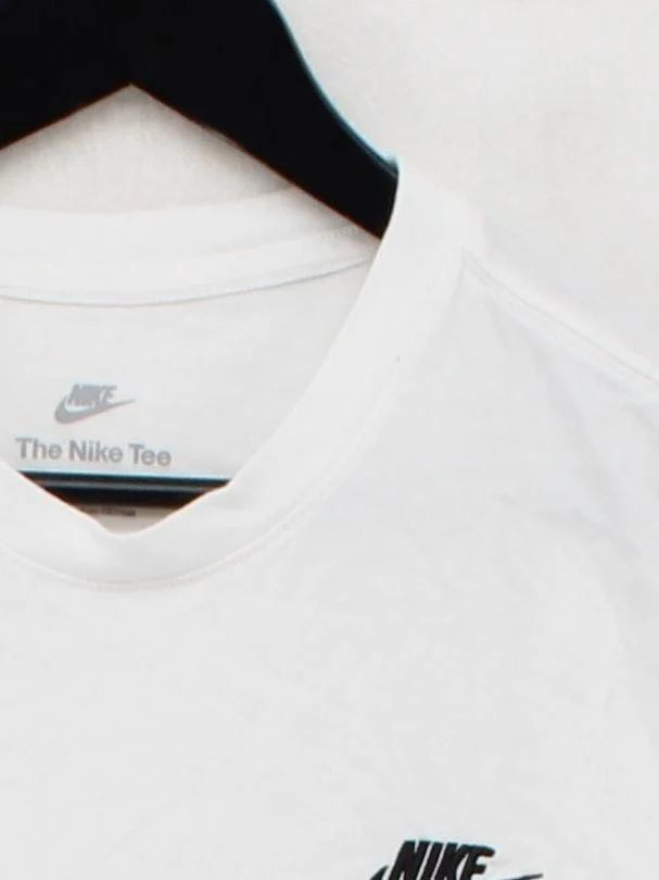 Nike Men's T-Shirt M White 100% Cotton Basic - Image 3