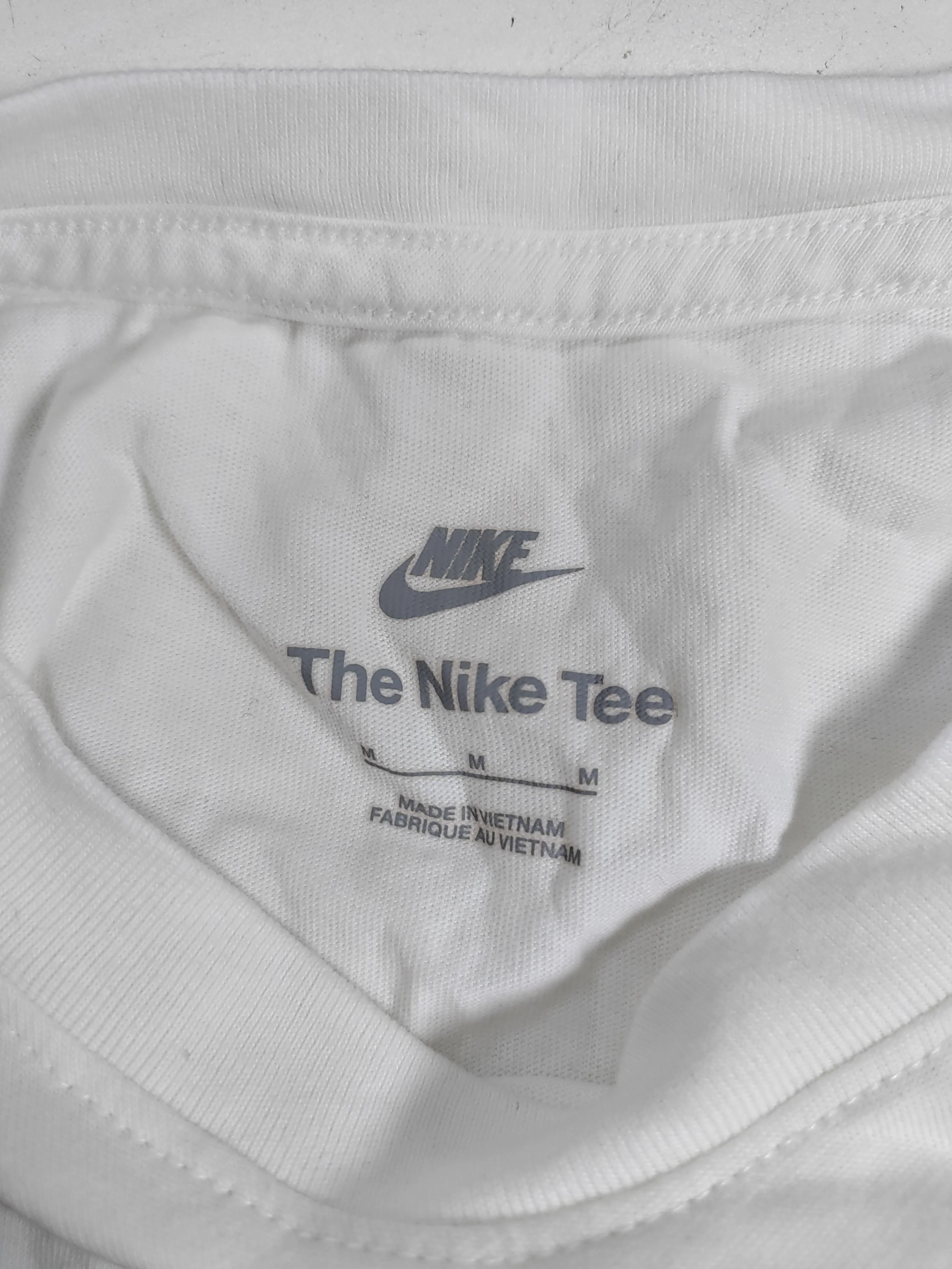 Nike Men's T-Shirt M White 100% Cotton Basic - Image 6