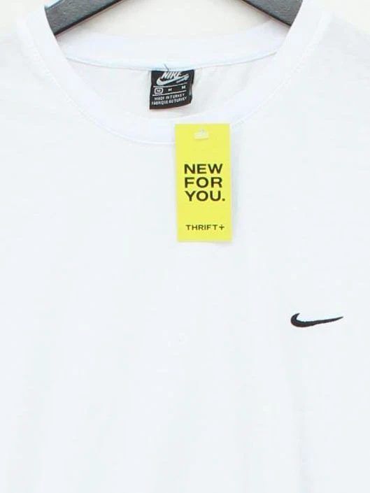Nike Men's T-Shirt M White 100% Cotton Basic - Image 3