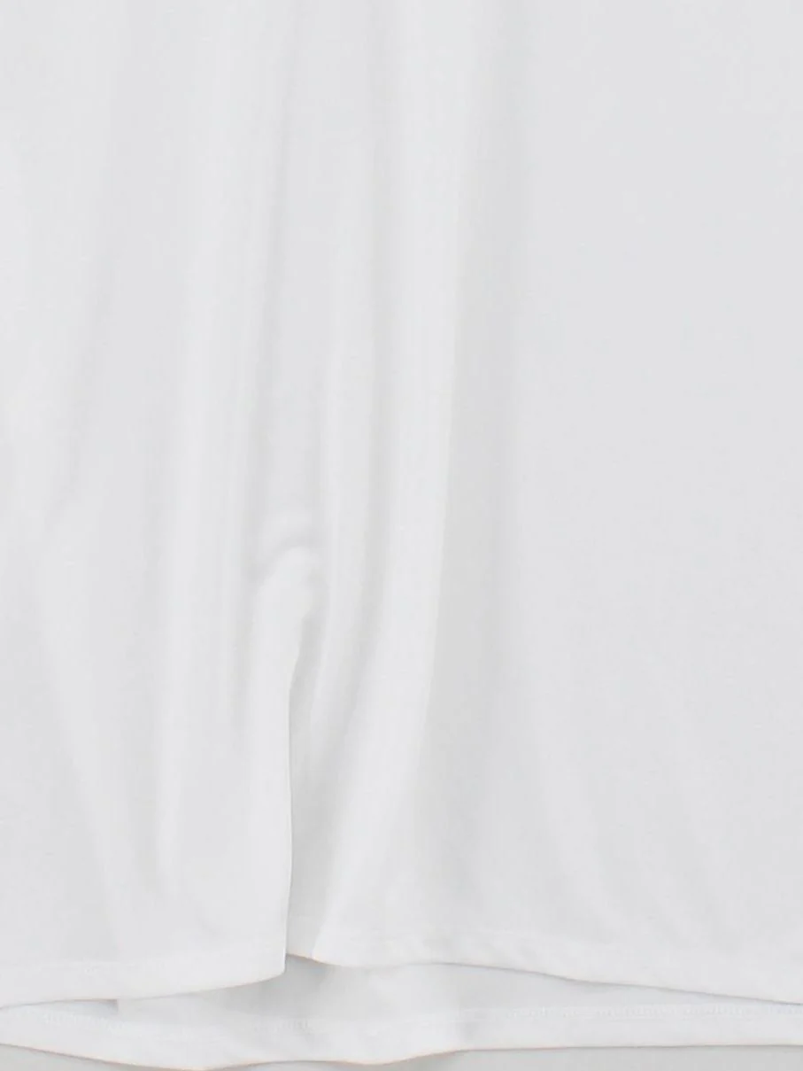 Nike Men's T-Shirt M White 100% Polyester Round Neck Basic - Image 4