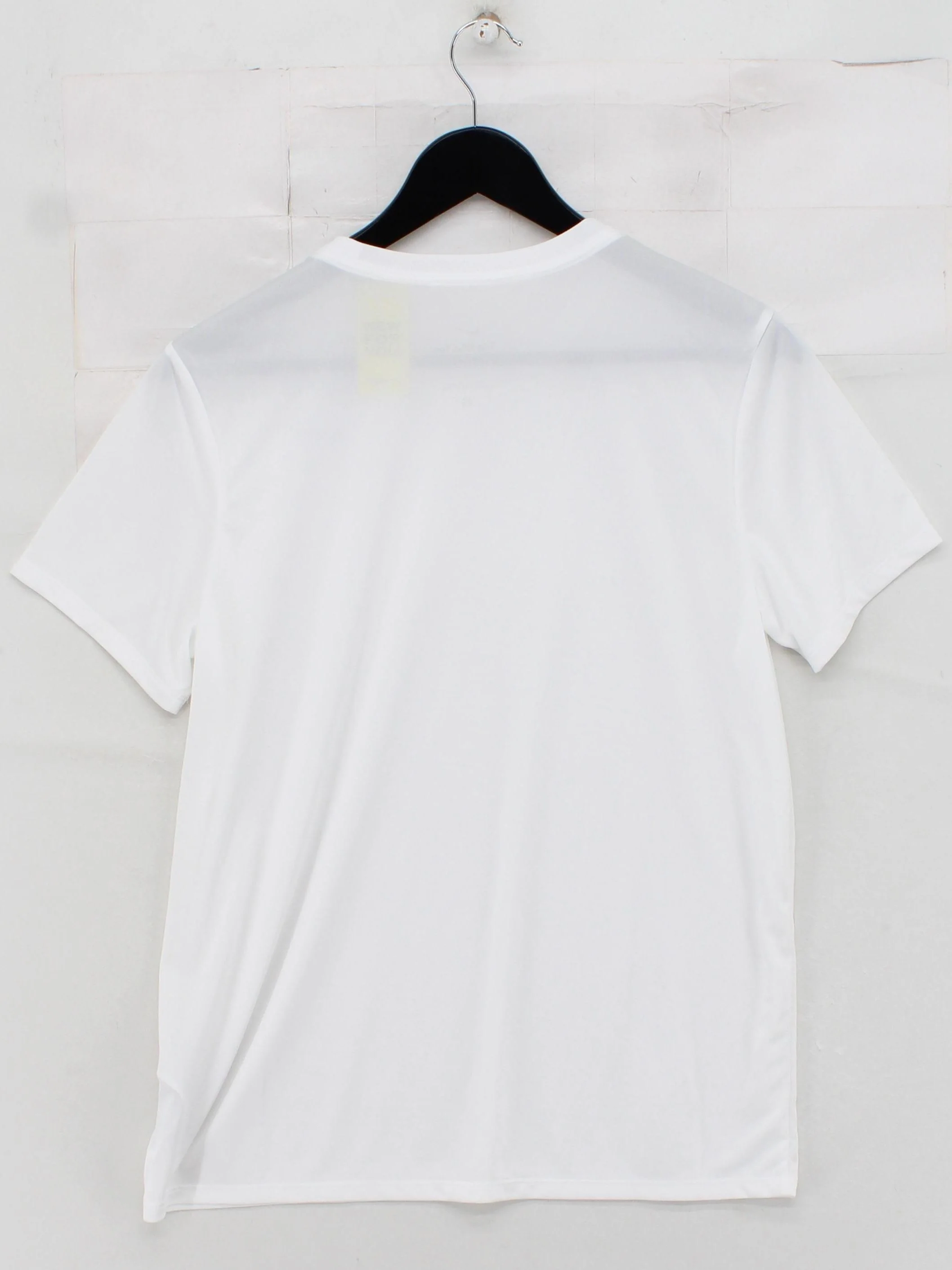 Nike Men's T-Shirt M White 100% Polyester Round Neck Basic - Image 2