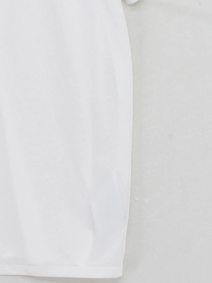 Nike Men's T-Shirt M White 100% Polyester Round Neck Basic - Image 4