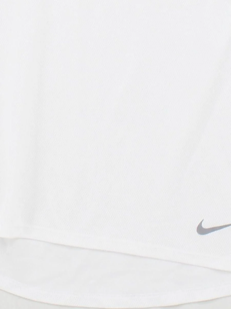 Nike Men's T-Shirt M White 100% Polyester Round Neck Basic - Image 4