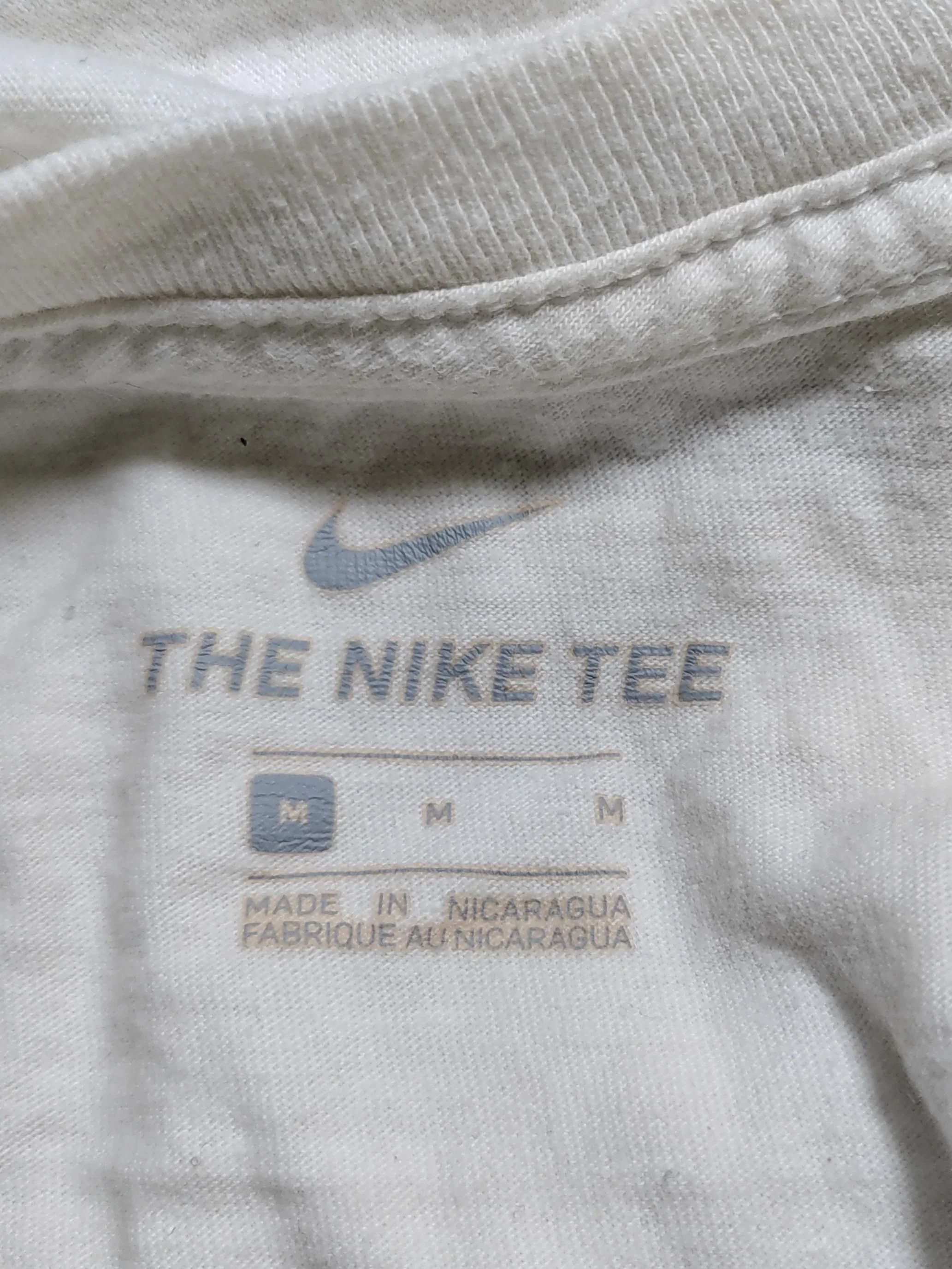 Nike Men's T-Shirt M White Graphic 100% Cotton Round Neck Basic - Image 5