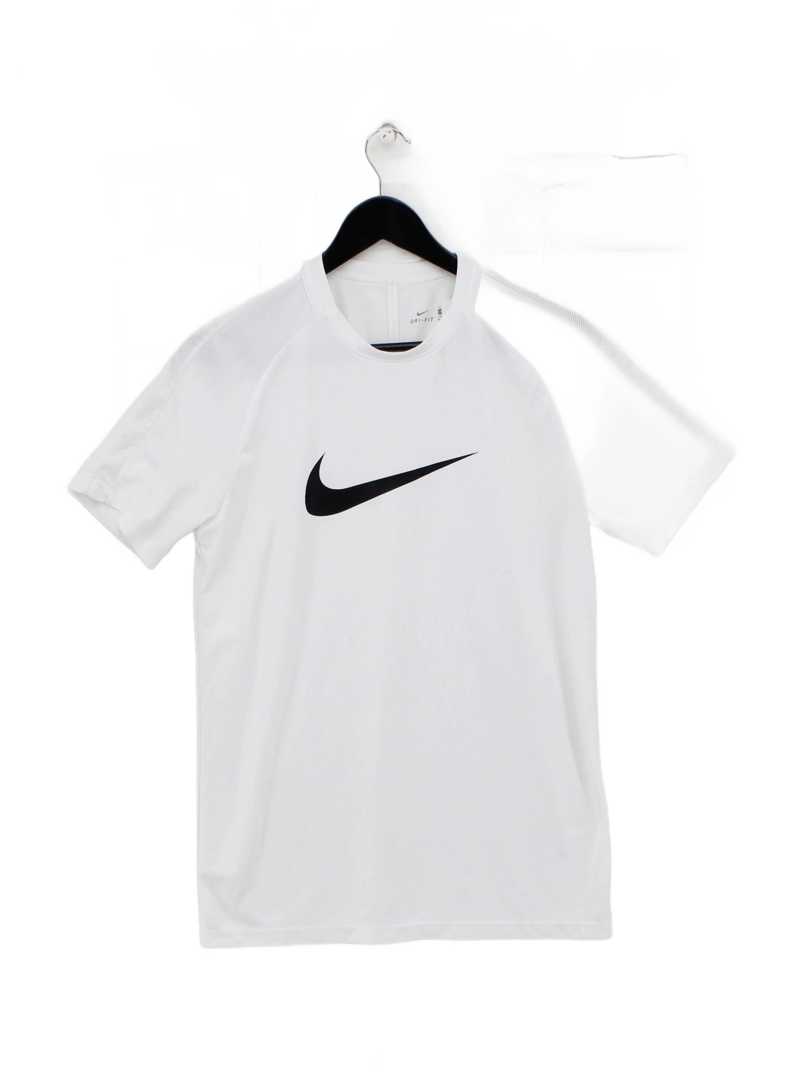 Nike Men's T-Shirt M White Graphic 100% Other Crew Neck Basic