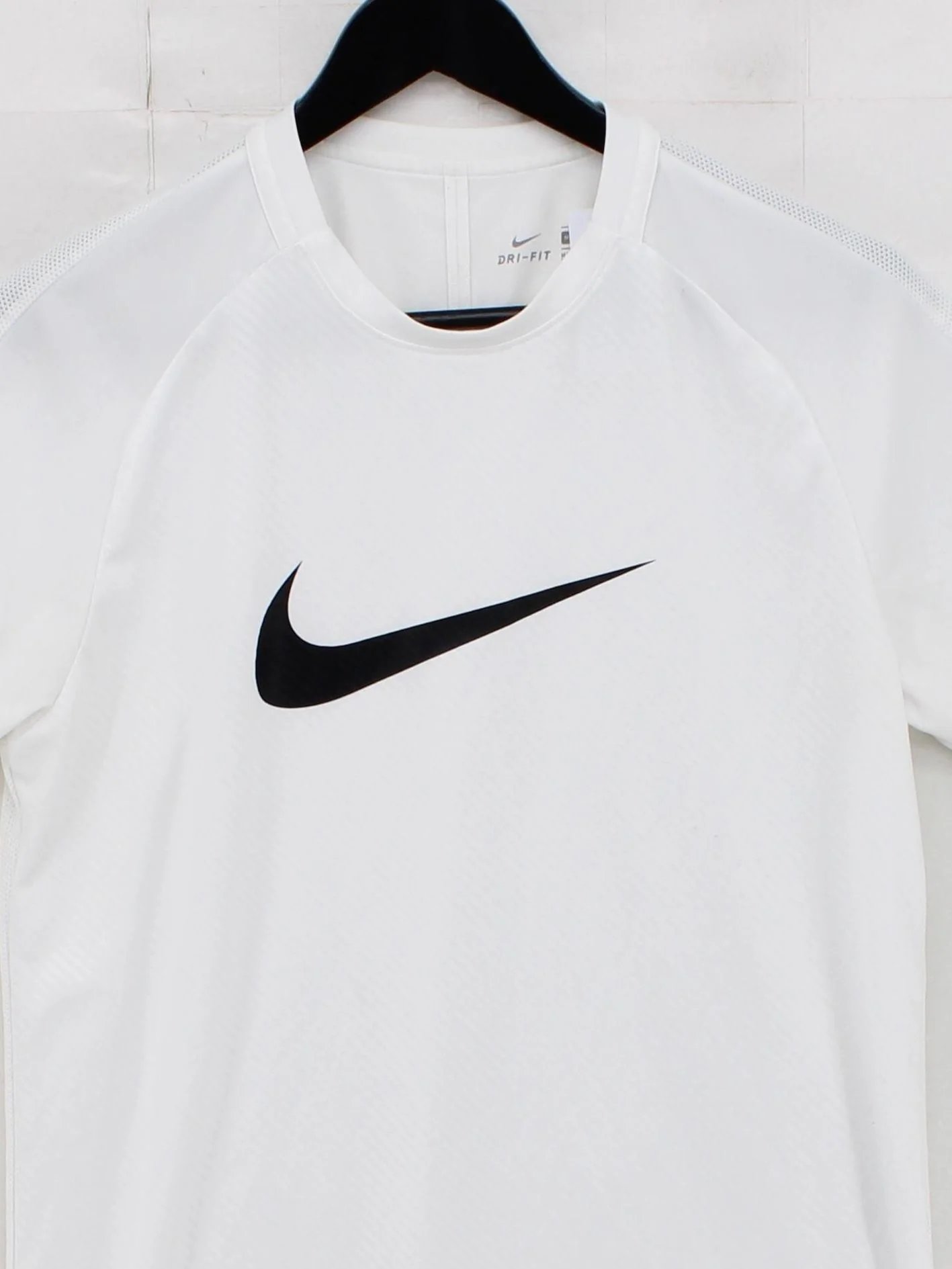 Nike Men's T-Shirt M White Graphic 100% Other Crew Neck Basic - Image 3