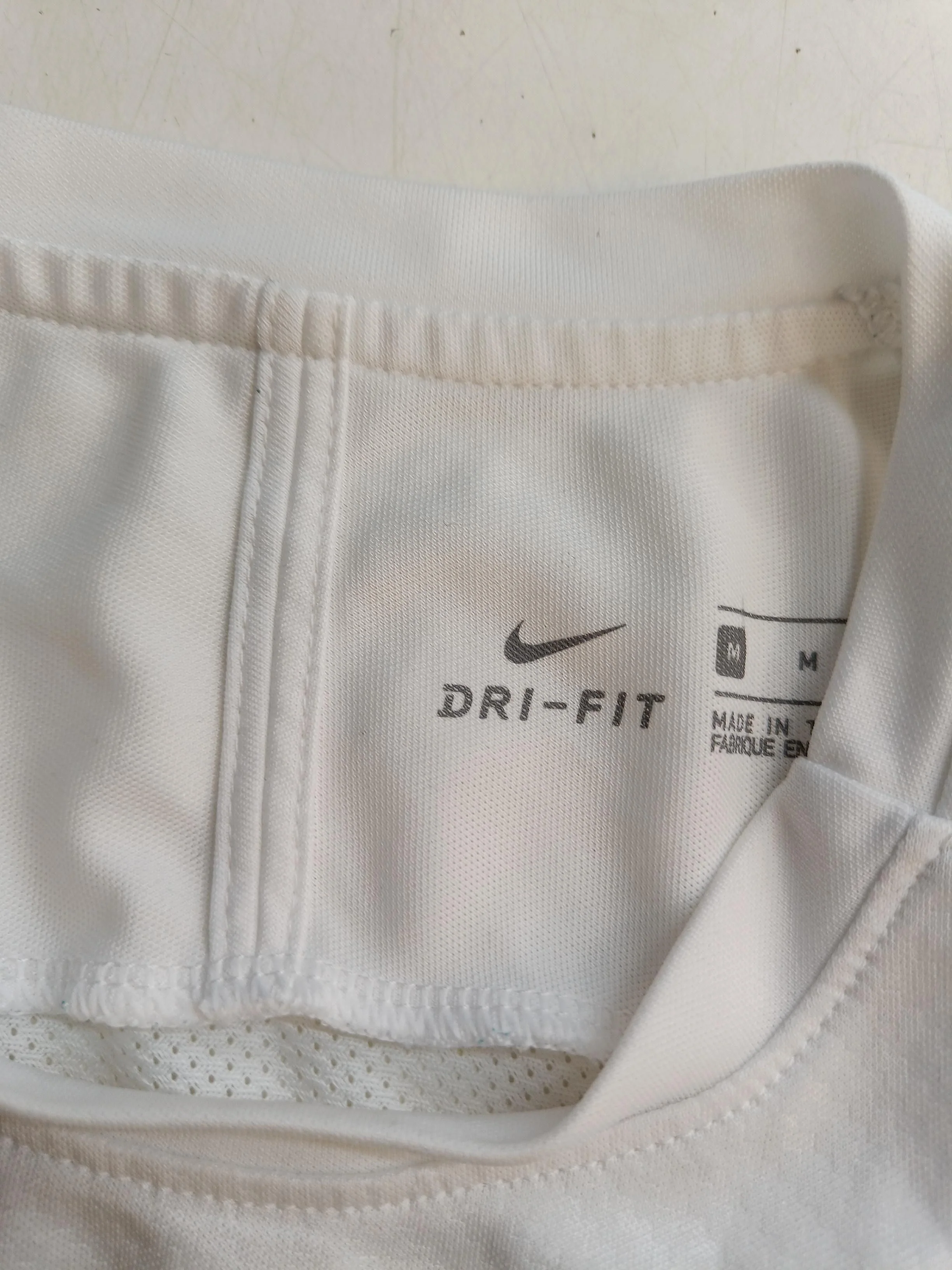 Nike Men's T-Shirt M White Graphic 100% Other Crew Neck Basic - Image 5