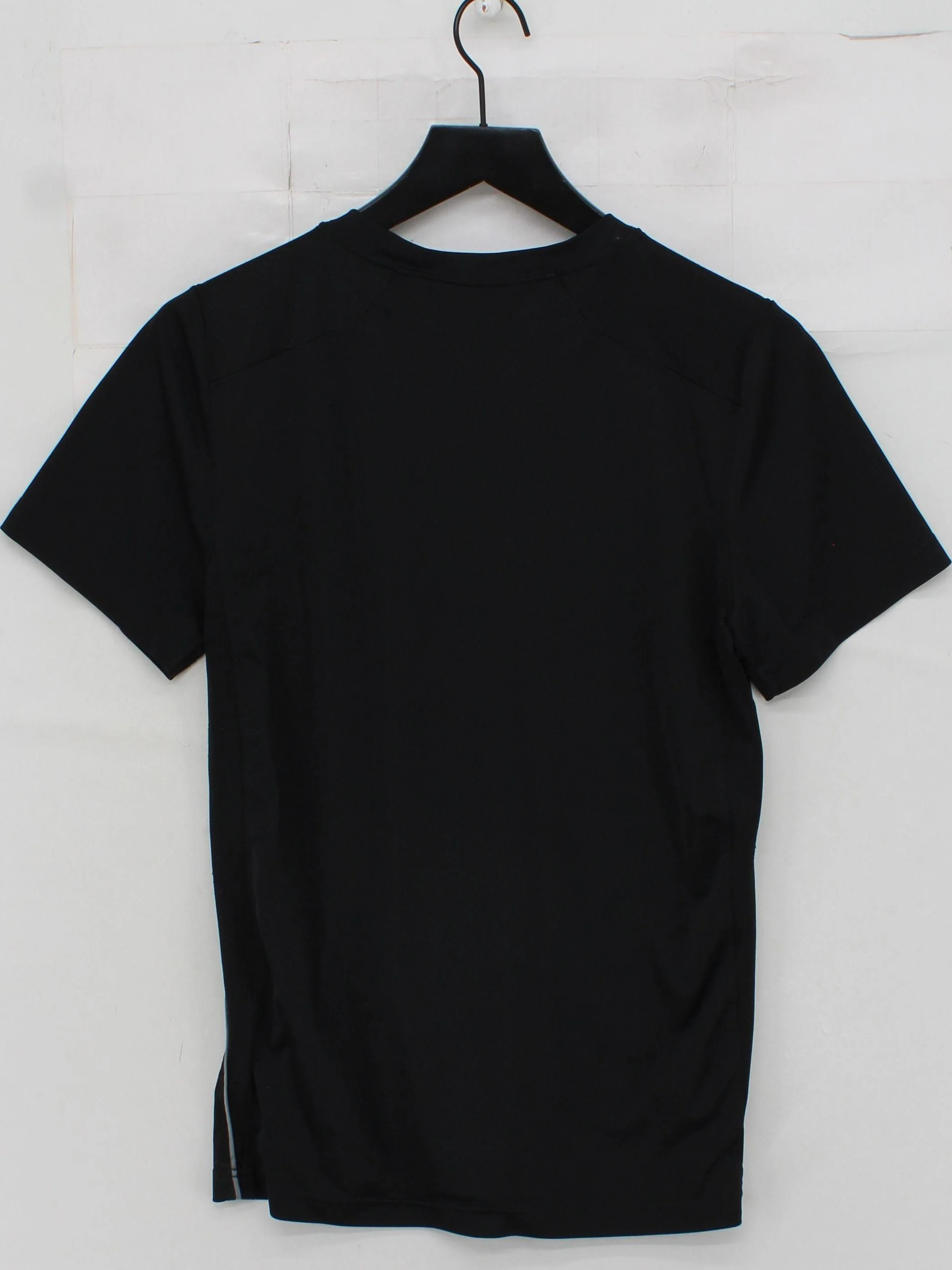 Nike Men's T-Shirt S Black 100% Polyester Round Neck Basic - Image 2