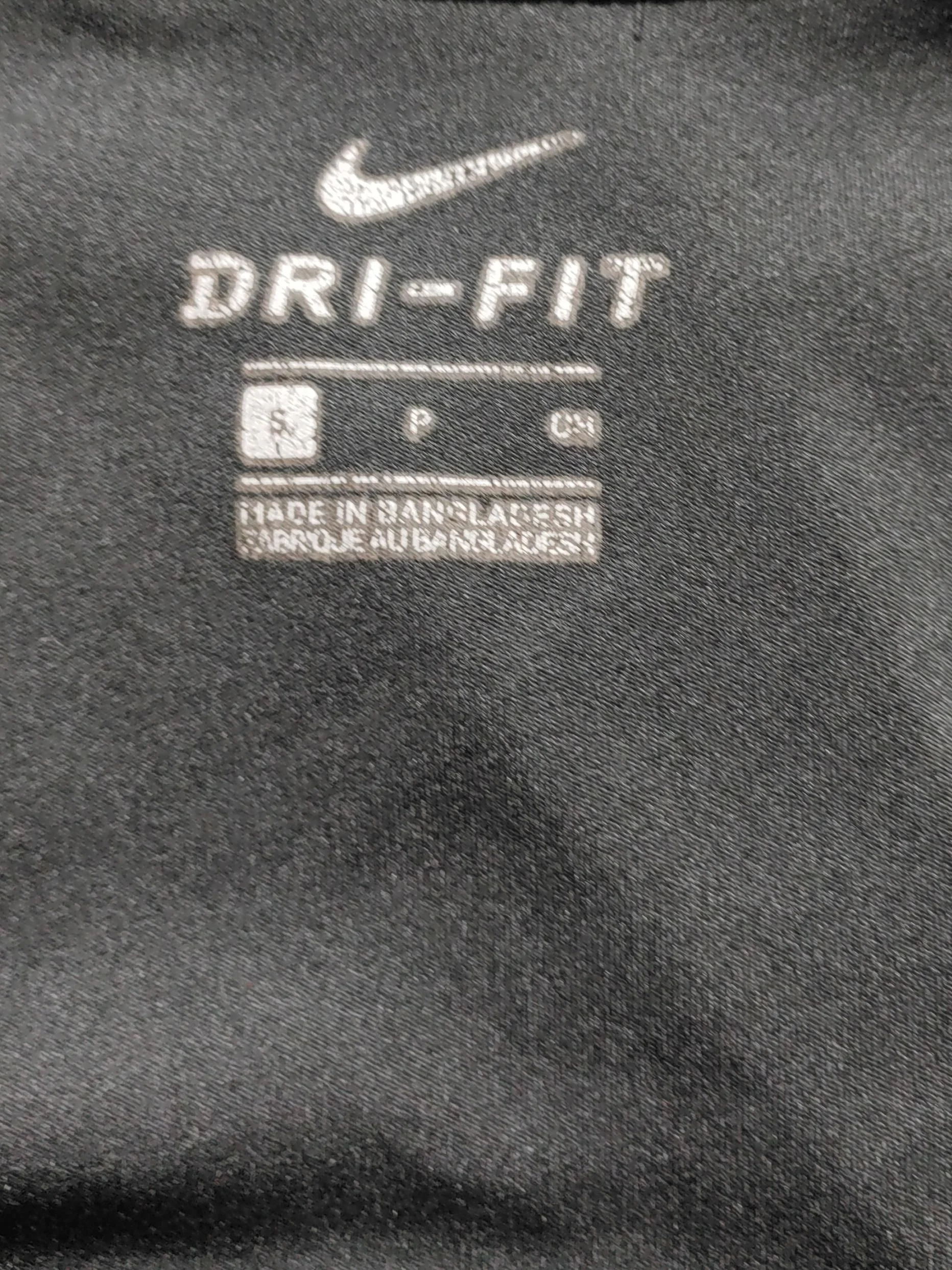 Nike Men's T-Shirt S Black 100% Polyester Round Neck Basic - Image 5
