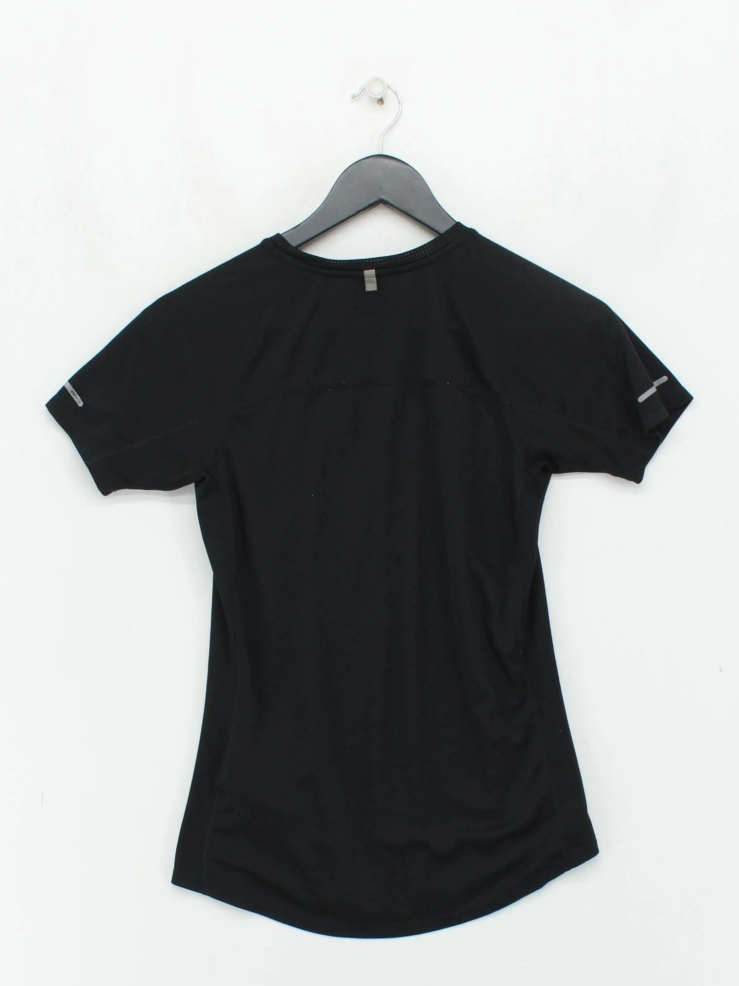 Nike Men's T-Shirt S Black 100% Polyester Round Neck Basic - Image 2
